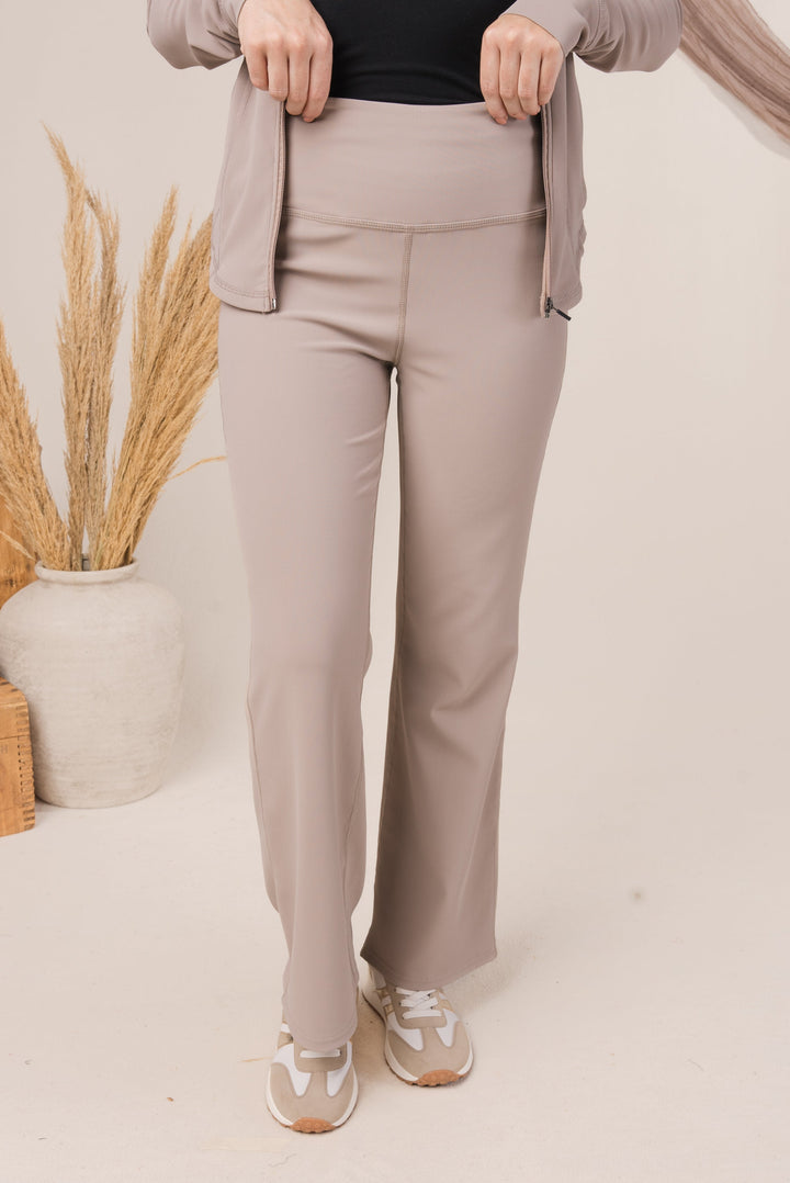 High Waist Crop Flare Yoga Pants