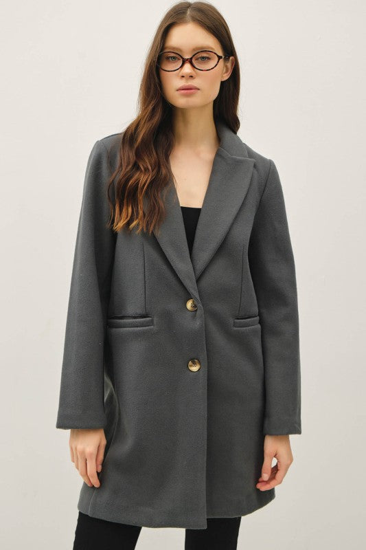 Single Breasted Tailored Coat