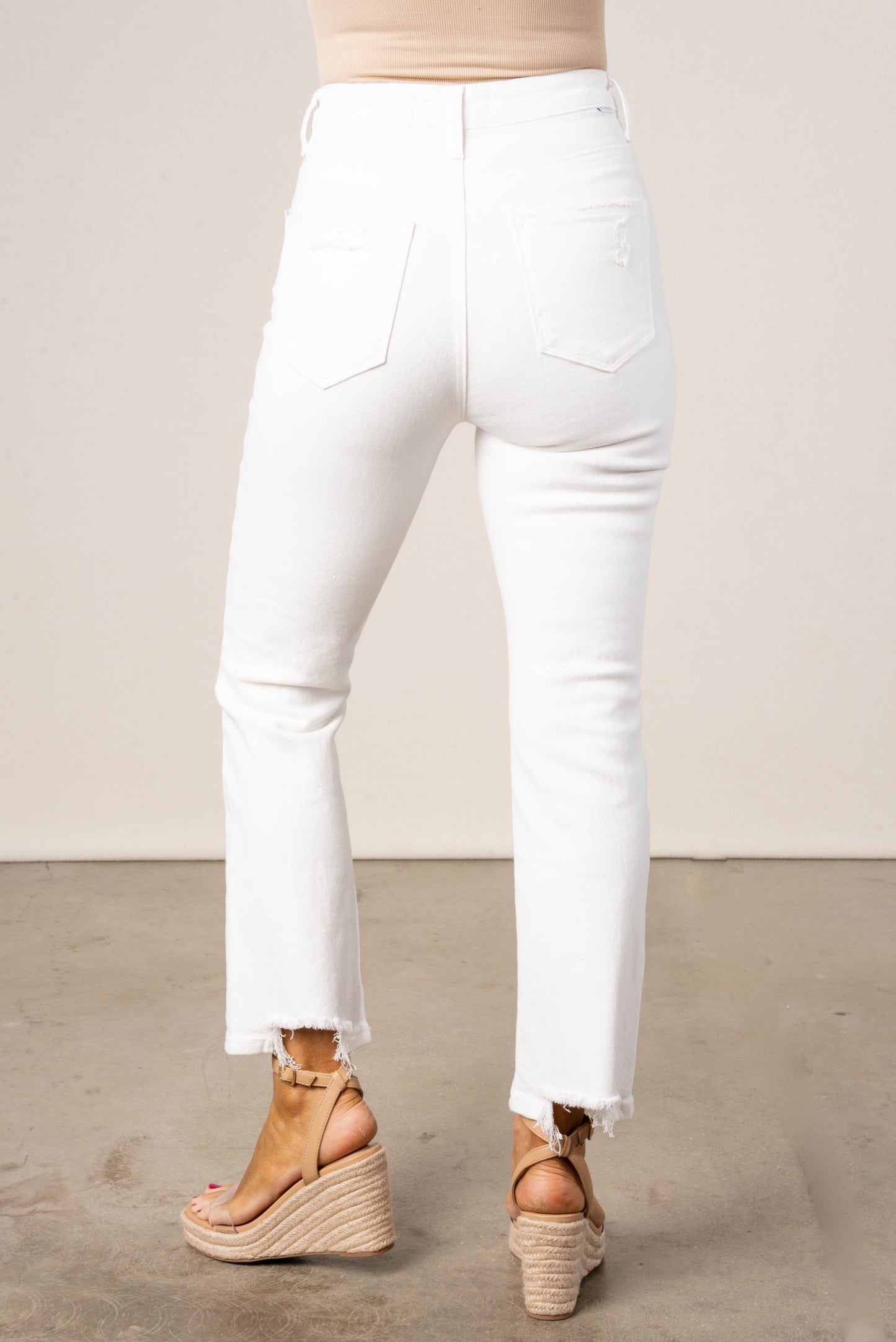 Risen High Rise Tummy Control Crop Jeans