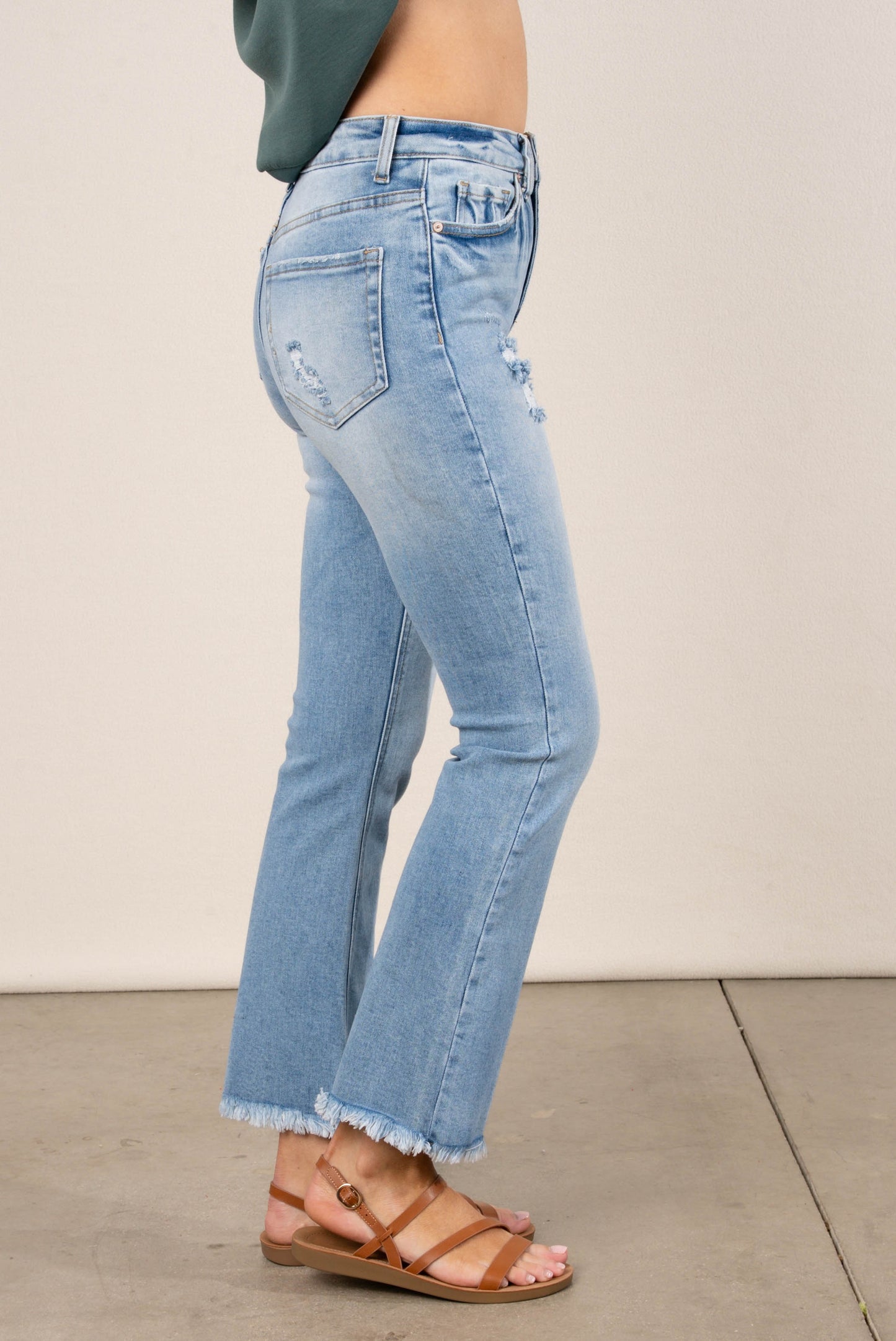 Zenana | Layla High Rise Crop Straight Leg Jeans