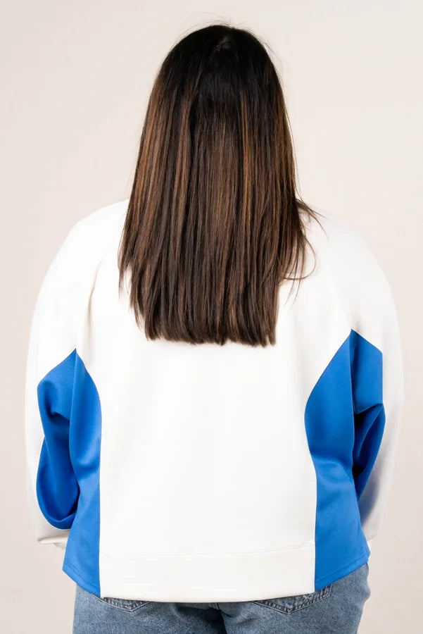 Color Block Raglan Pullover