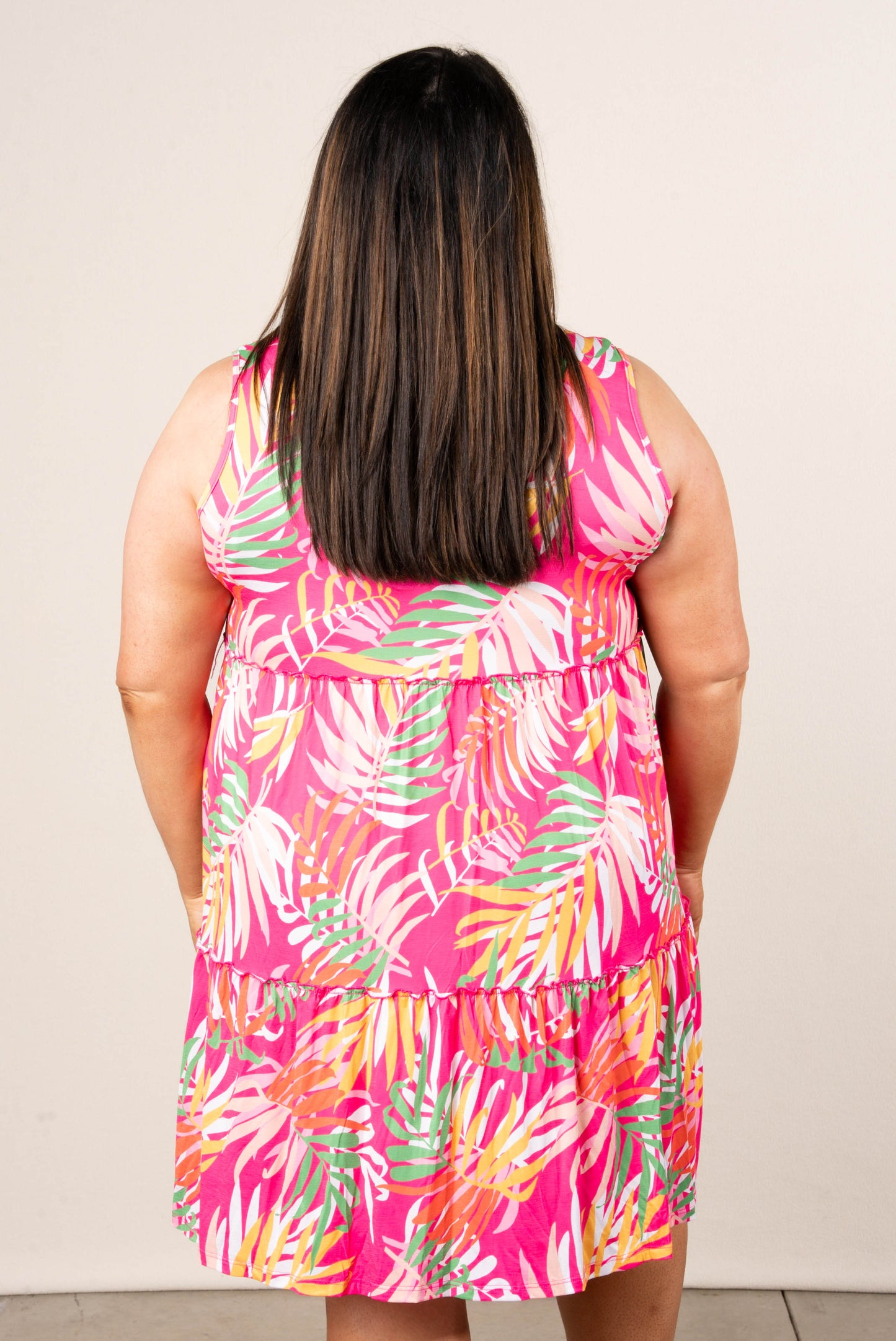 Tropical Tiered Dress