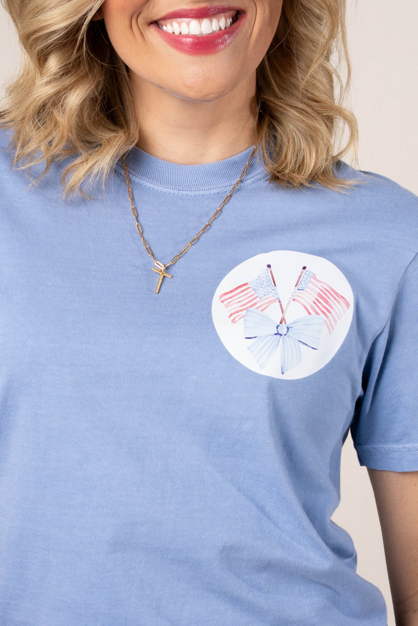 Loves Jesus + America Too Graphic Tee