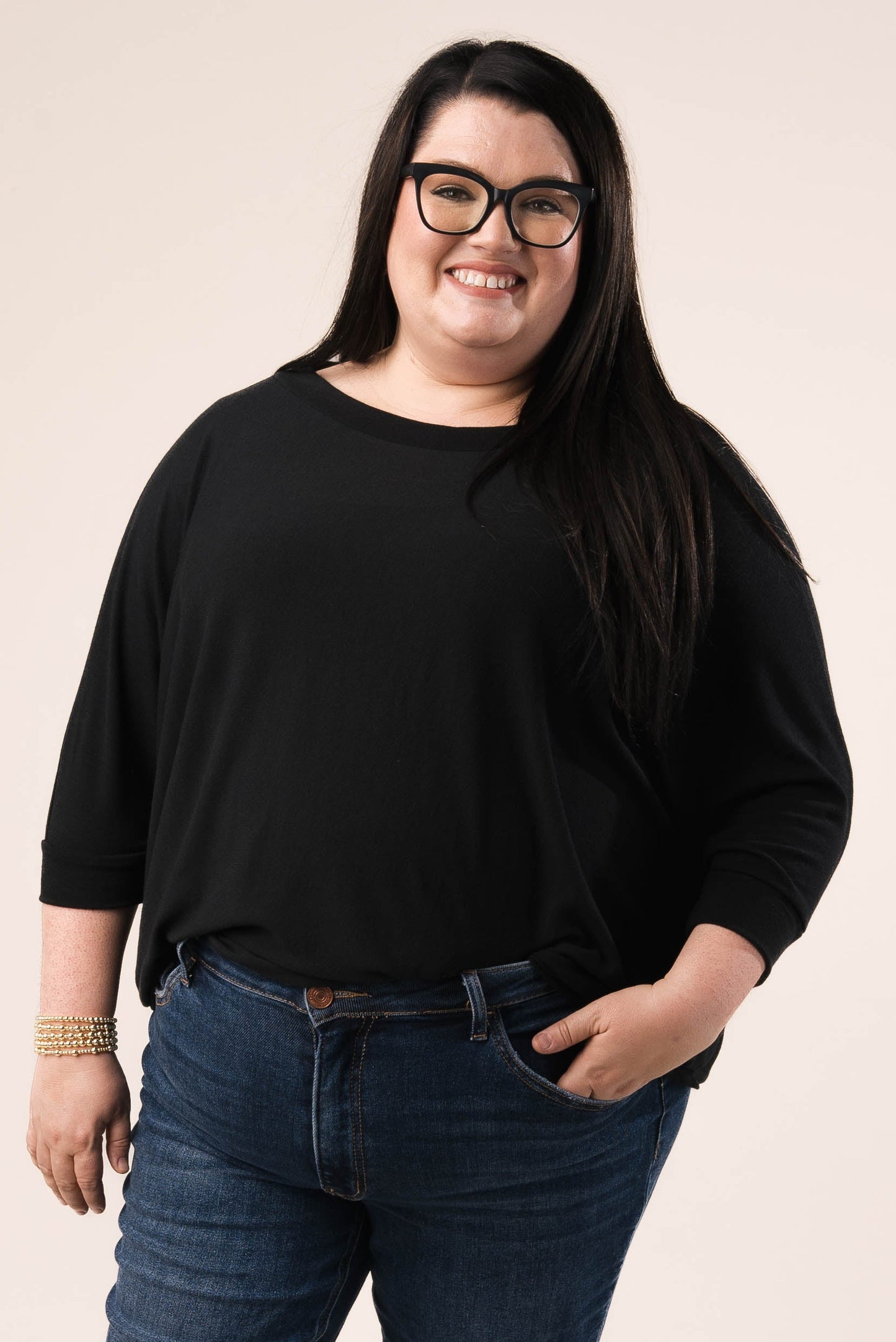 Hacci Knit Dolman Top
