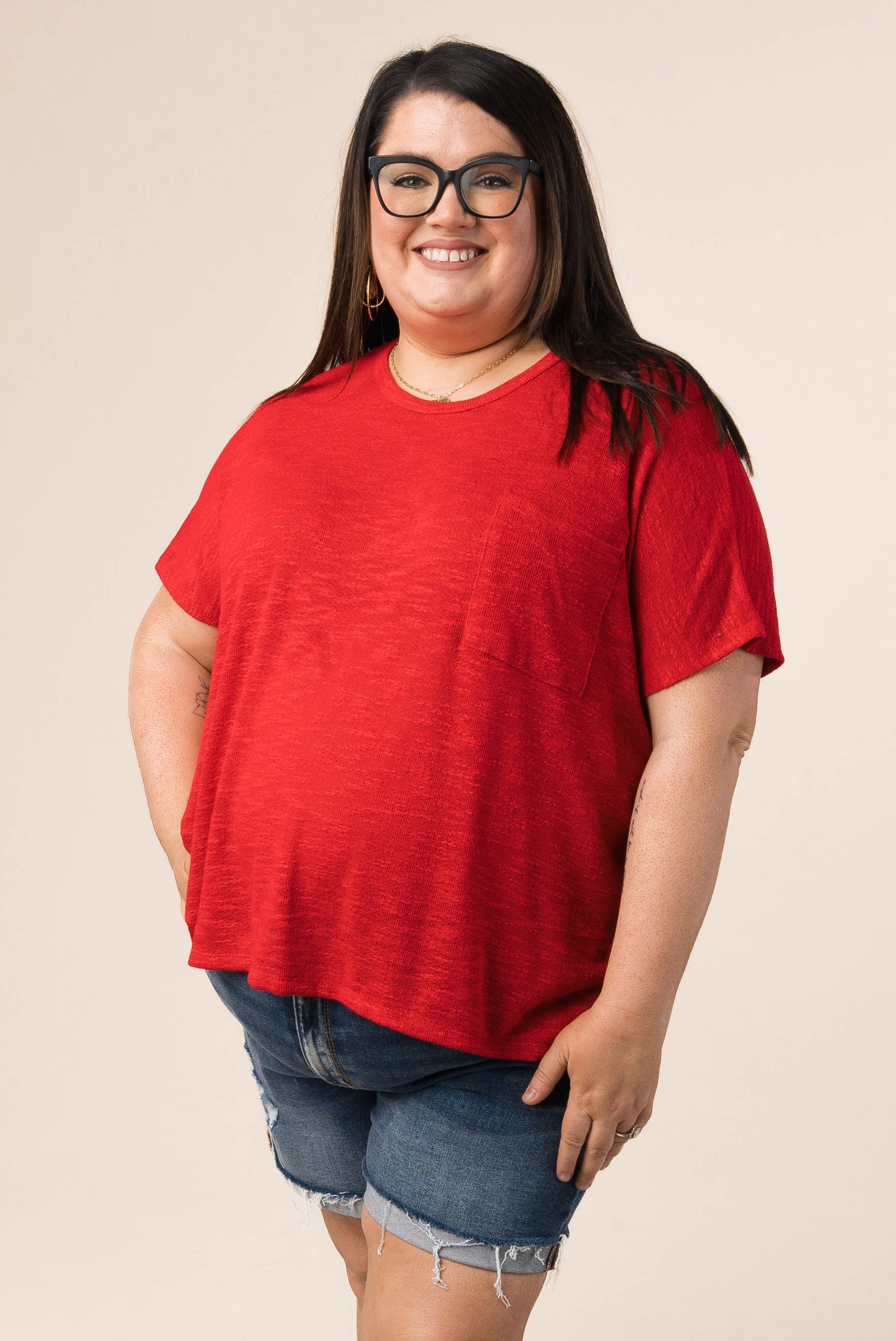 Oversized Hacci Knit Top