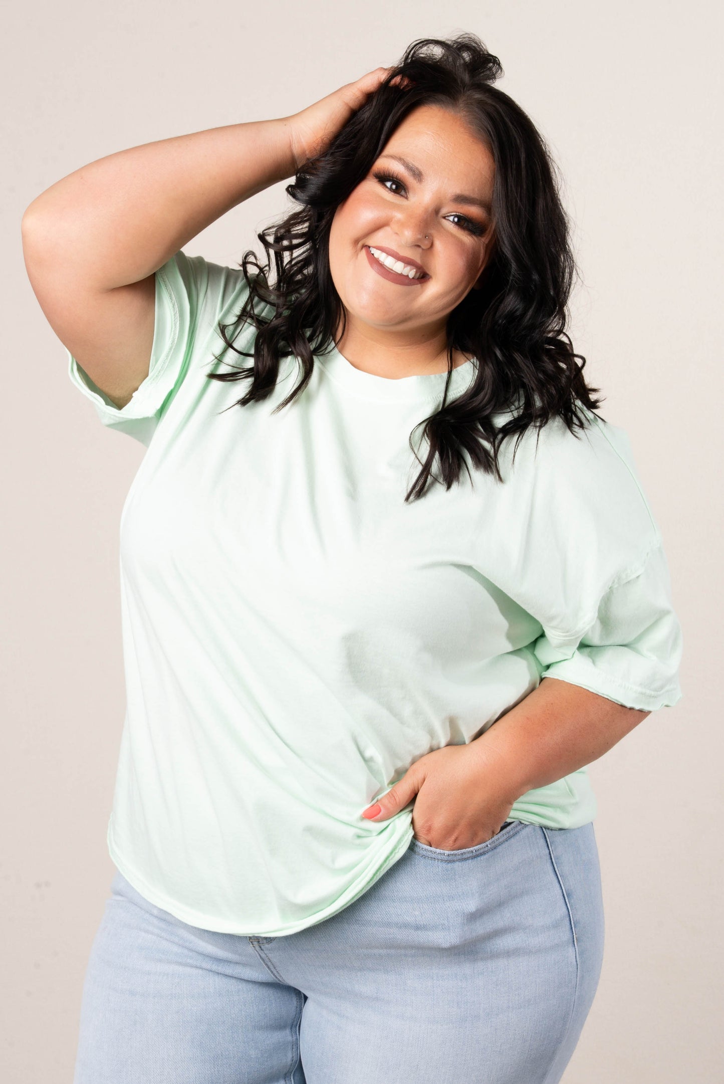 Washed Raw Seamed Tee