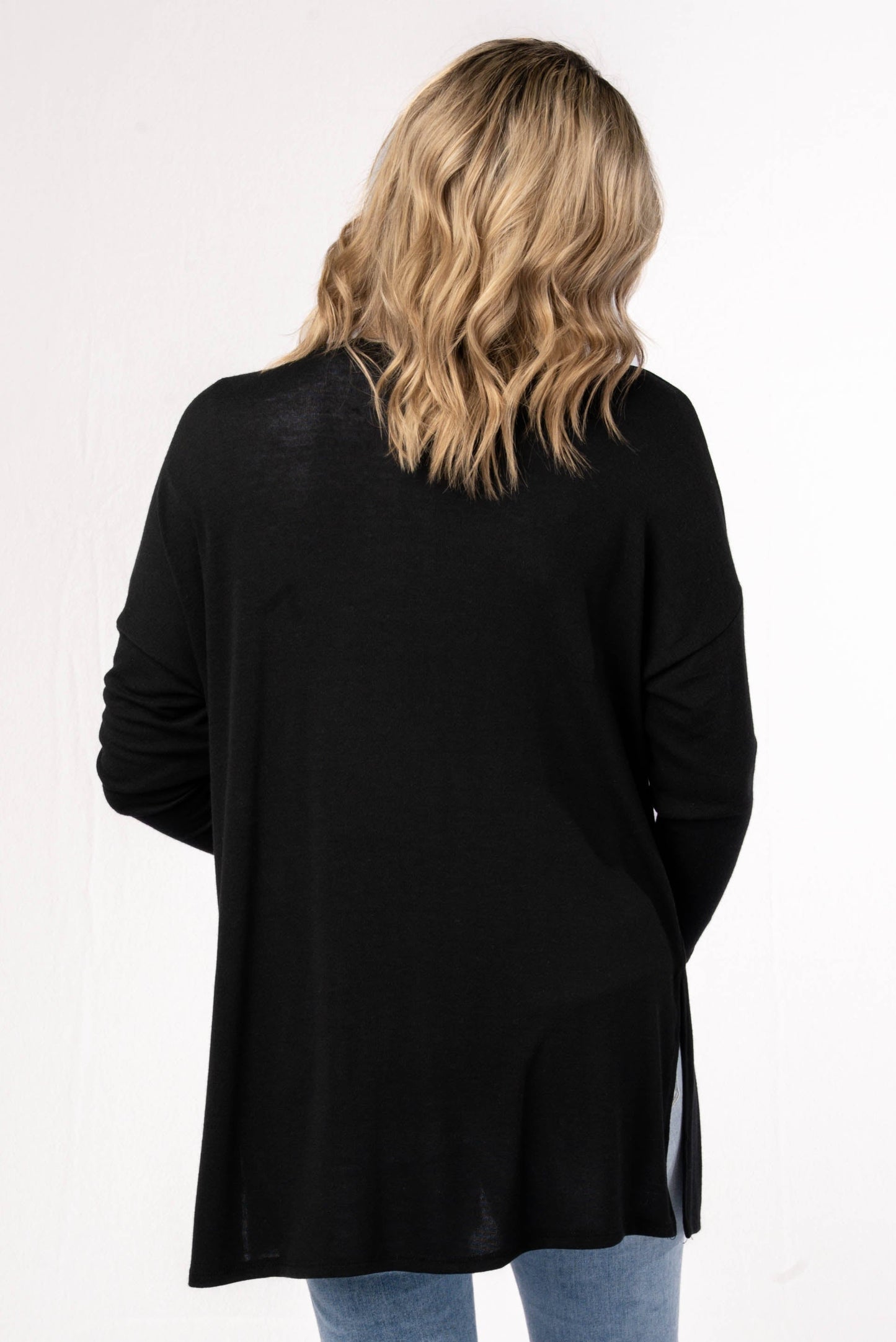 Lightweight Open Front Cardigan