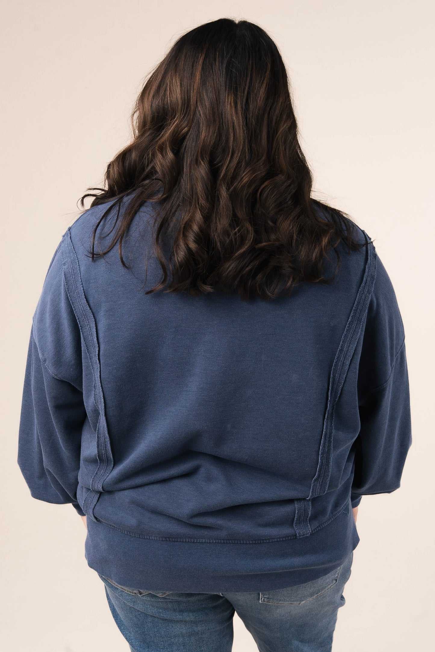 Mineral Washed Half Snap Pullover