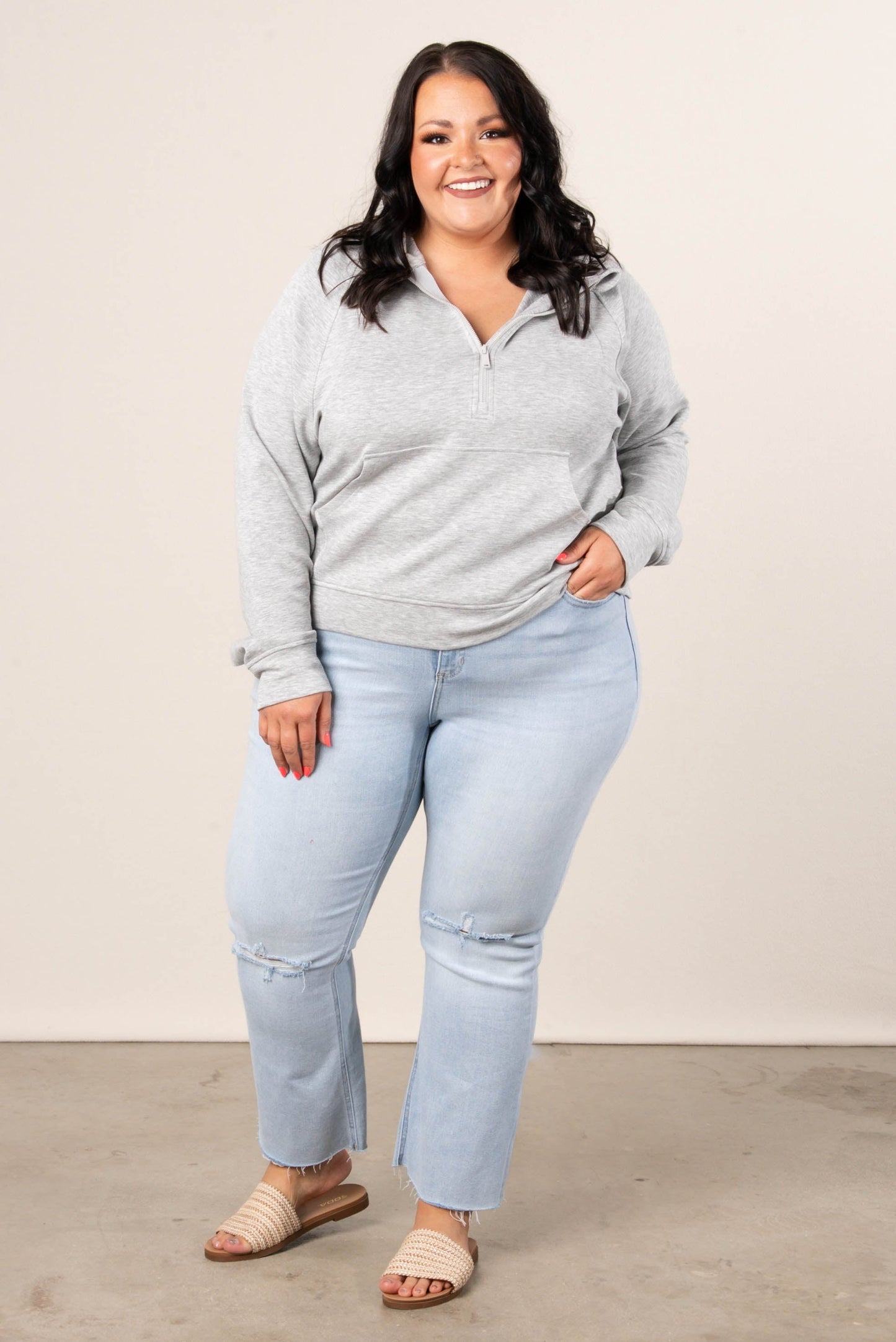 Scuba Half Zip Hooded Pullover