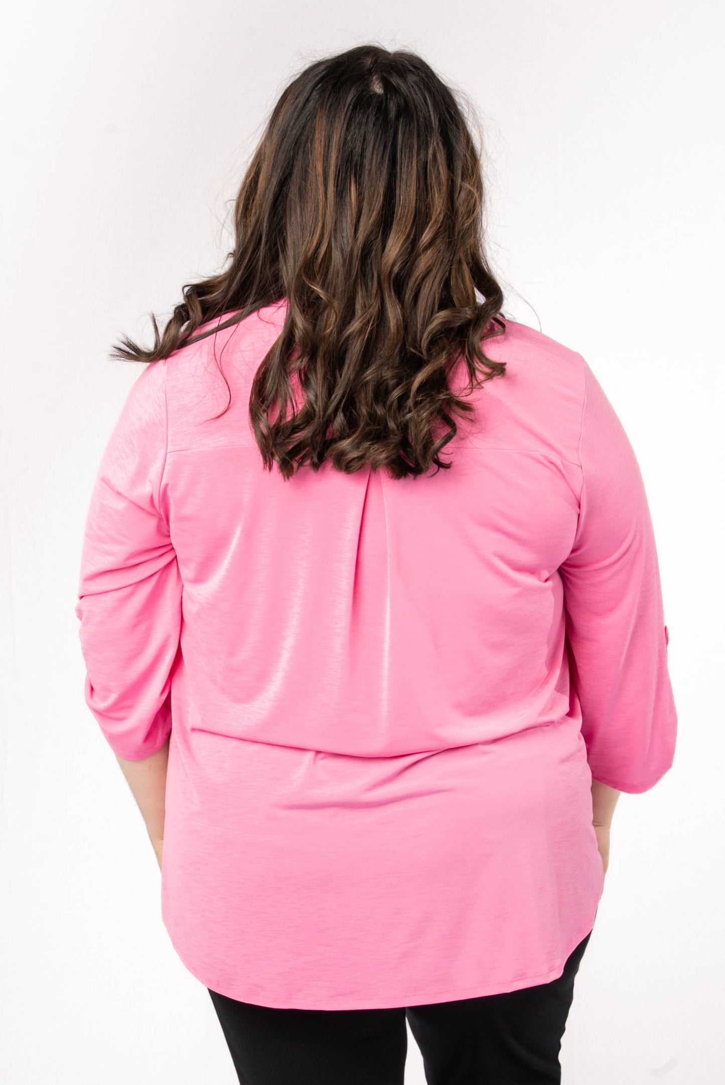 Liz Solid Tab Sleeve Top