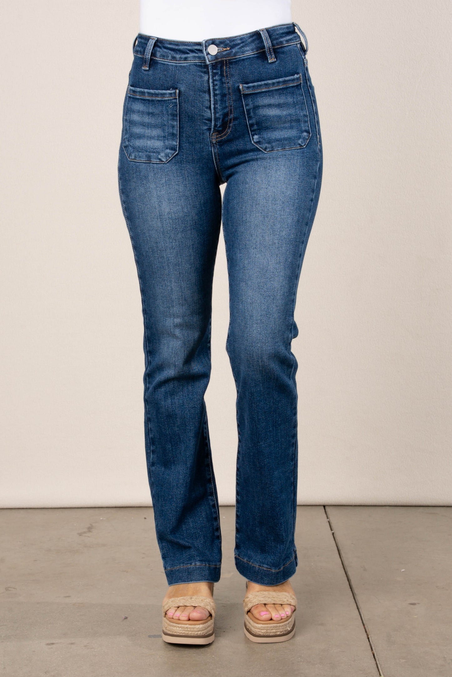 Risen High Rise Bootcut Jeans