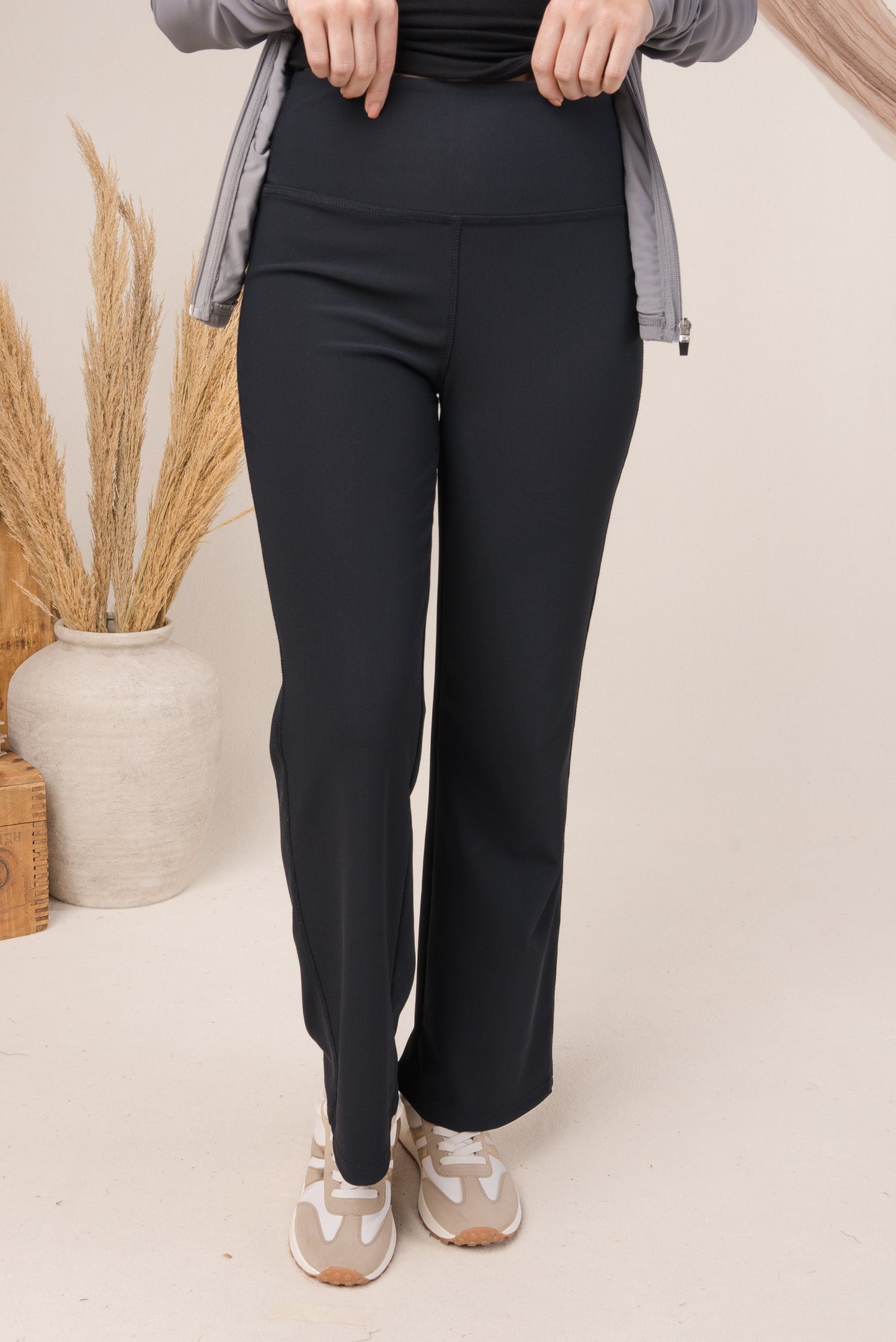 High Waist Crop Flare Yoga Pants