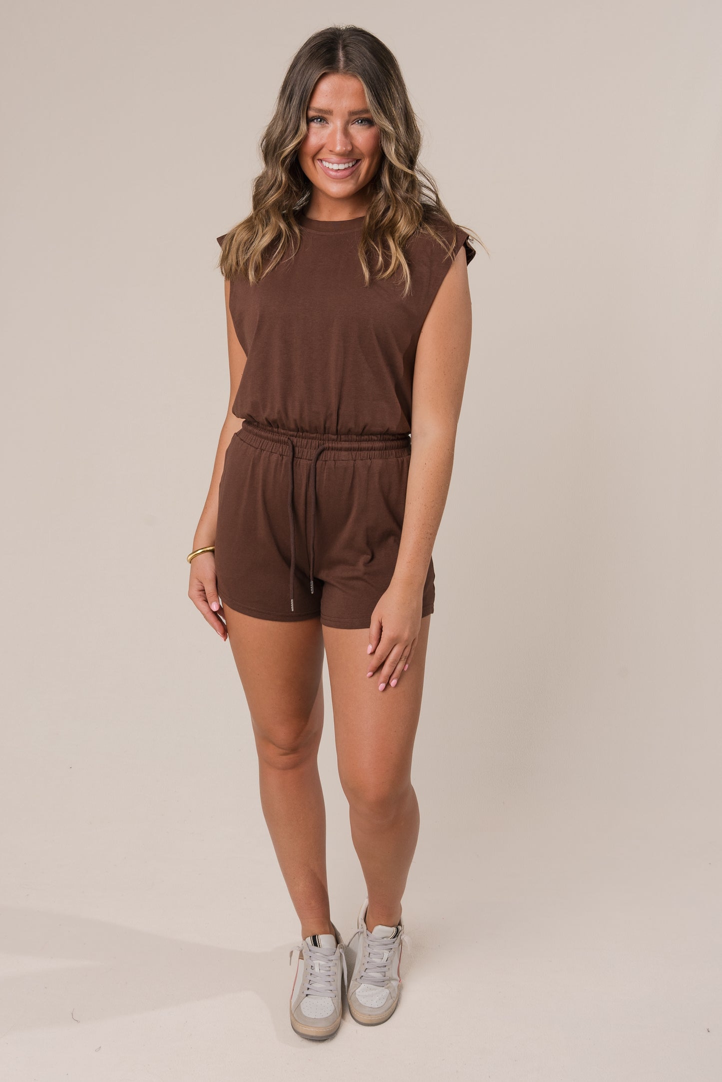 Open Back Drawstring Romper *Final Sale*