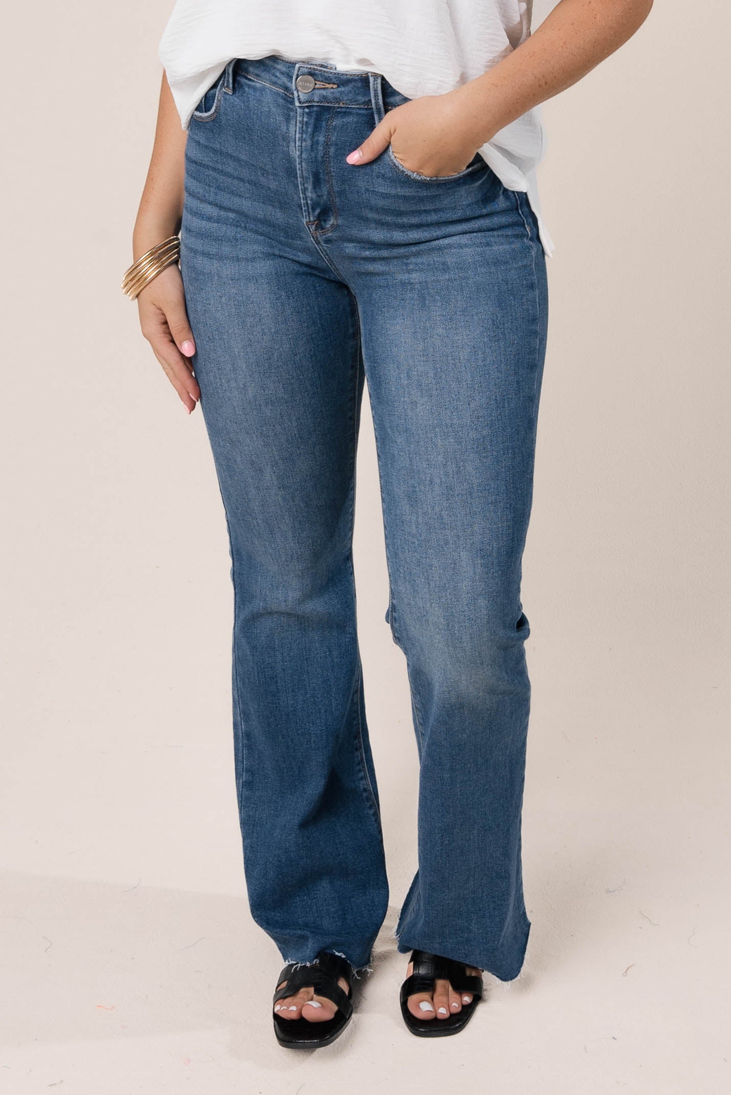 Risen High Rise Bootcut Jeans