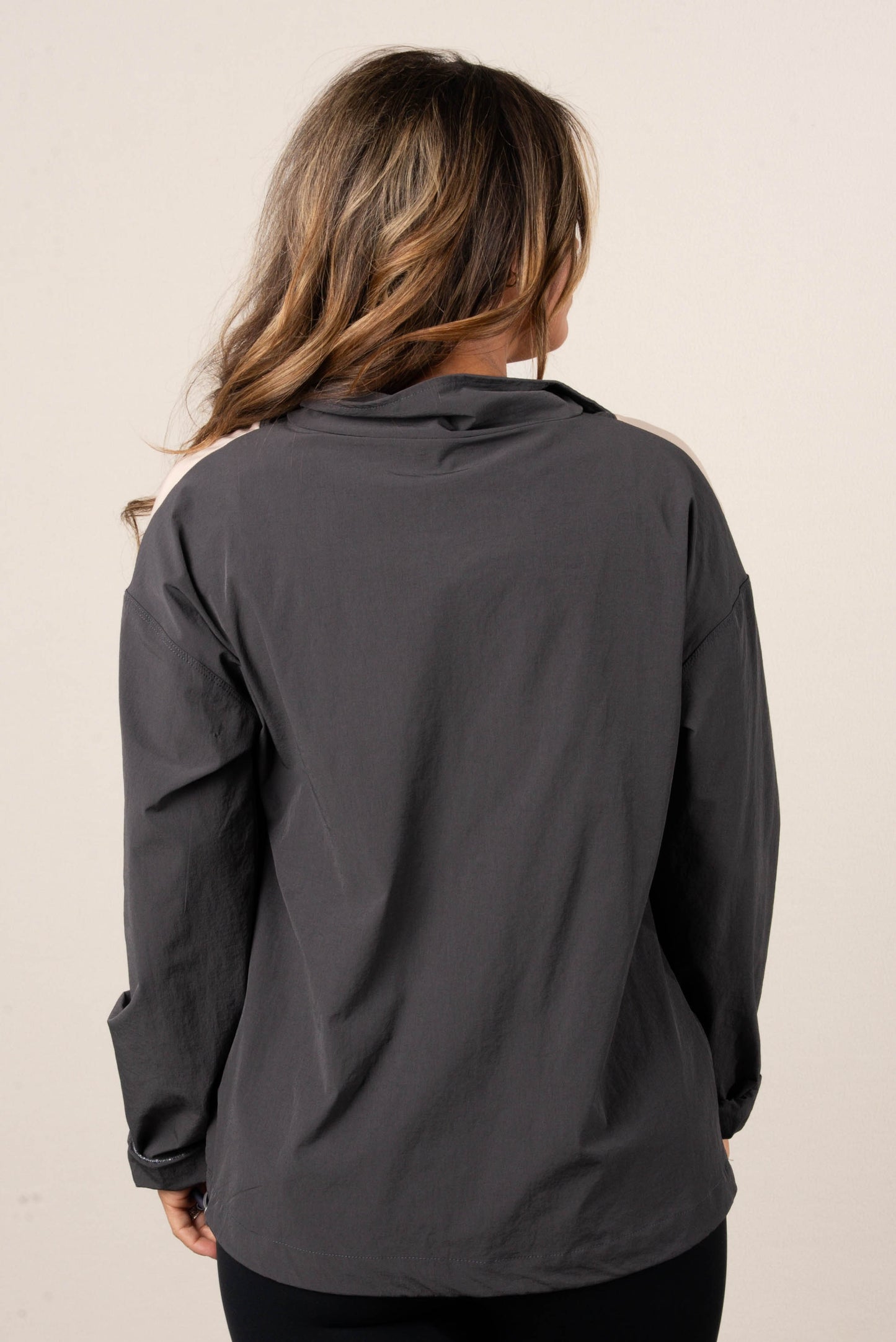 Color Block Quarter Zip Windbreaker