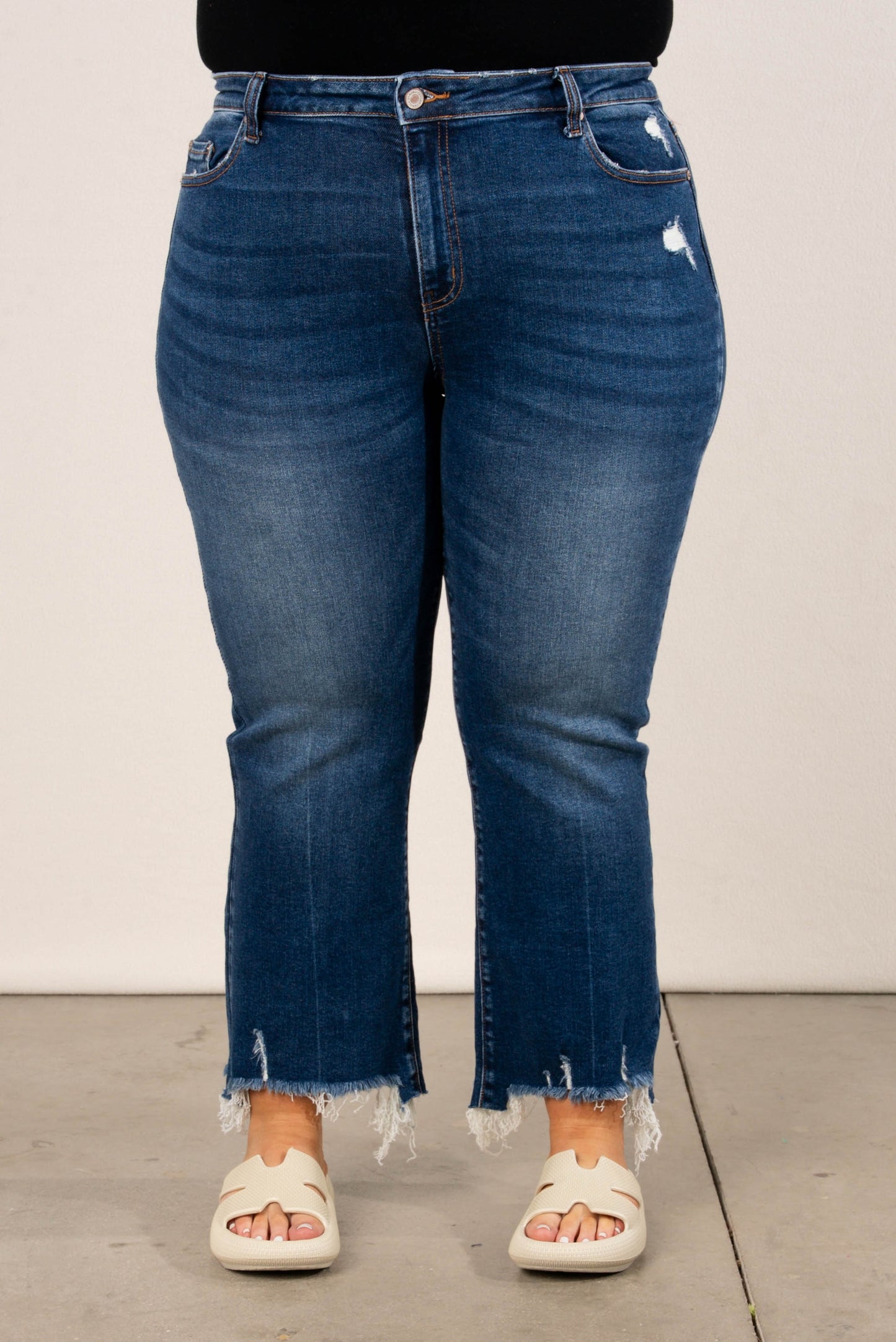 Zenana | Piper High Rise Crop Kick Flare Jeans