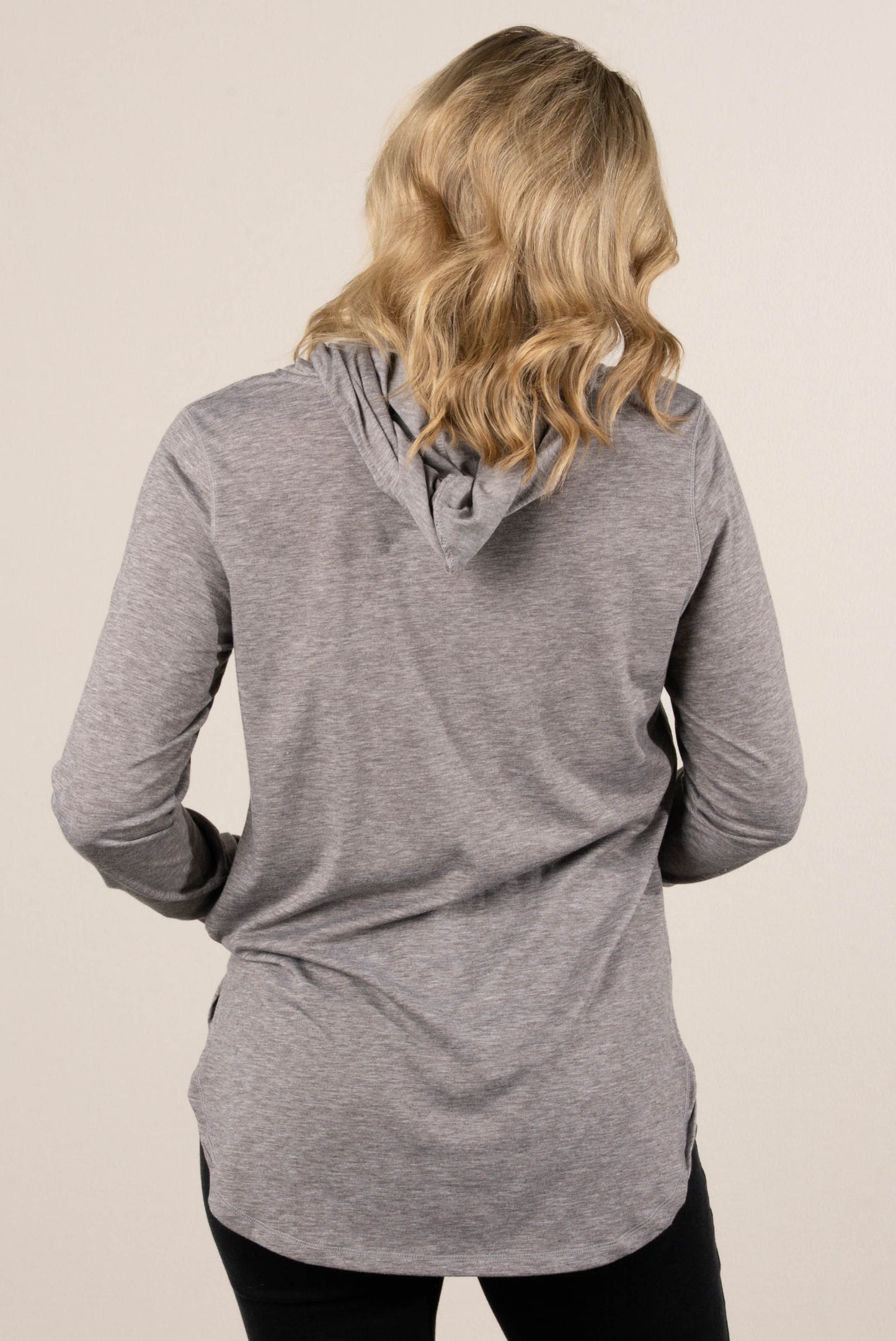 Thumbhole Cuff Hooded Pullover