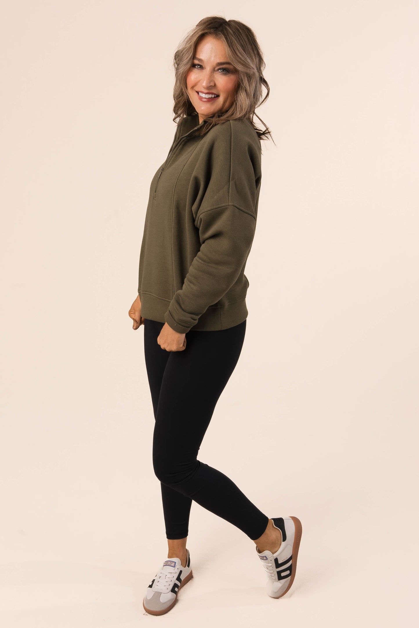 Crossover Waist Athleisure Ankle Leggings