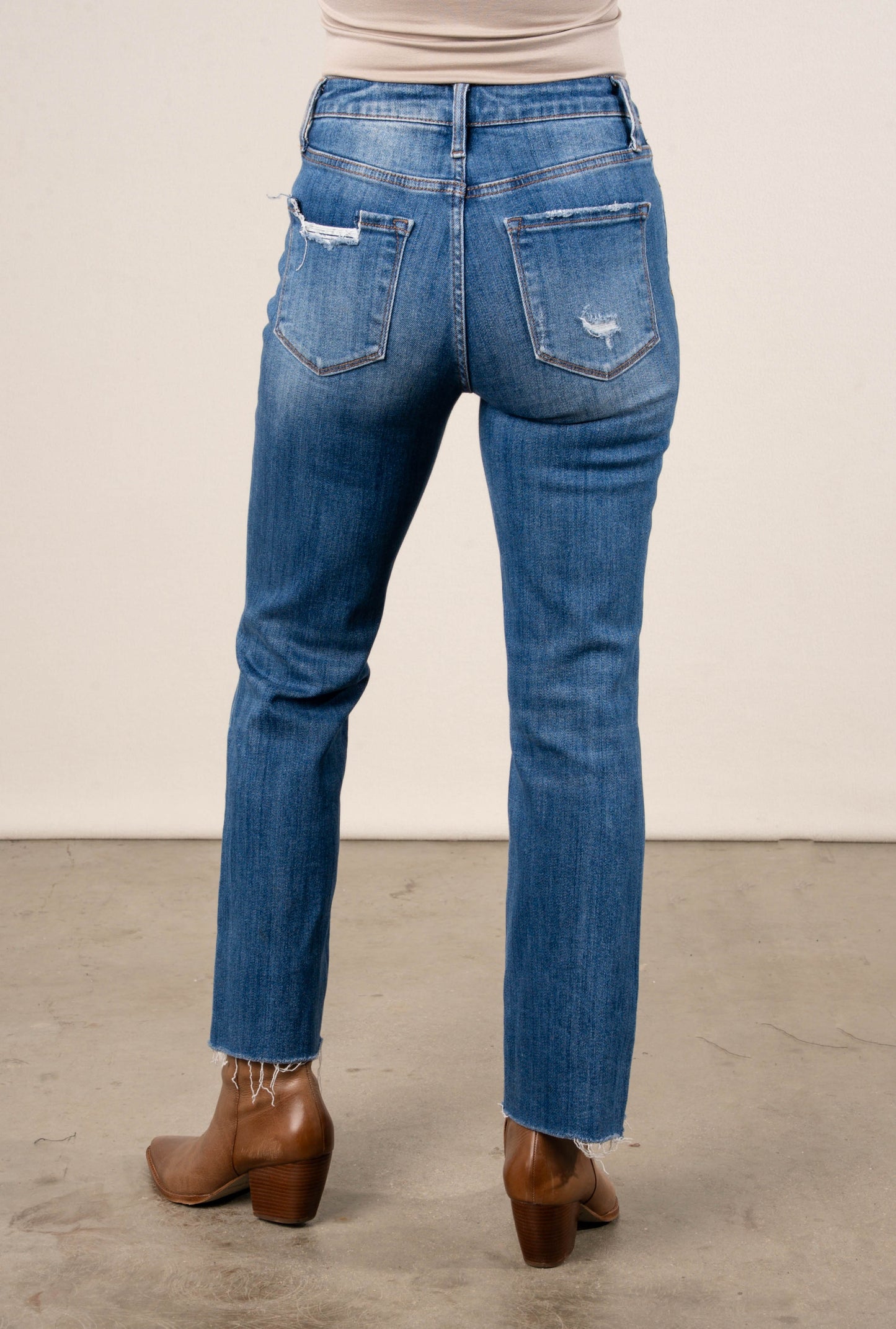Lovervet High Rise Crop Flare Jeans