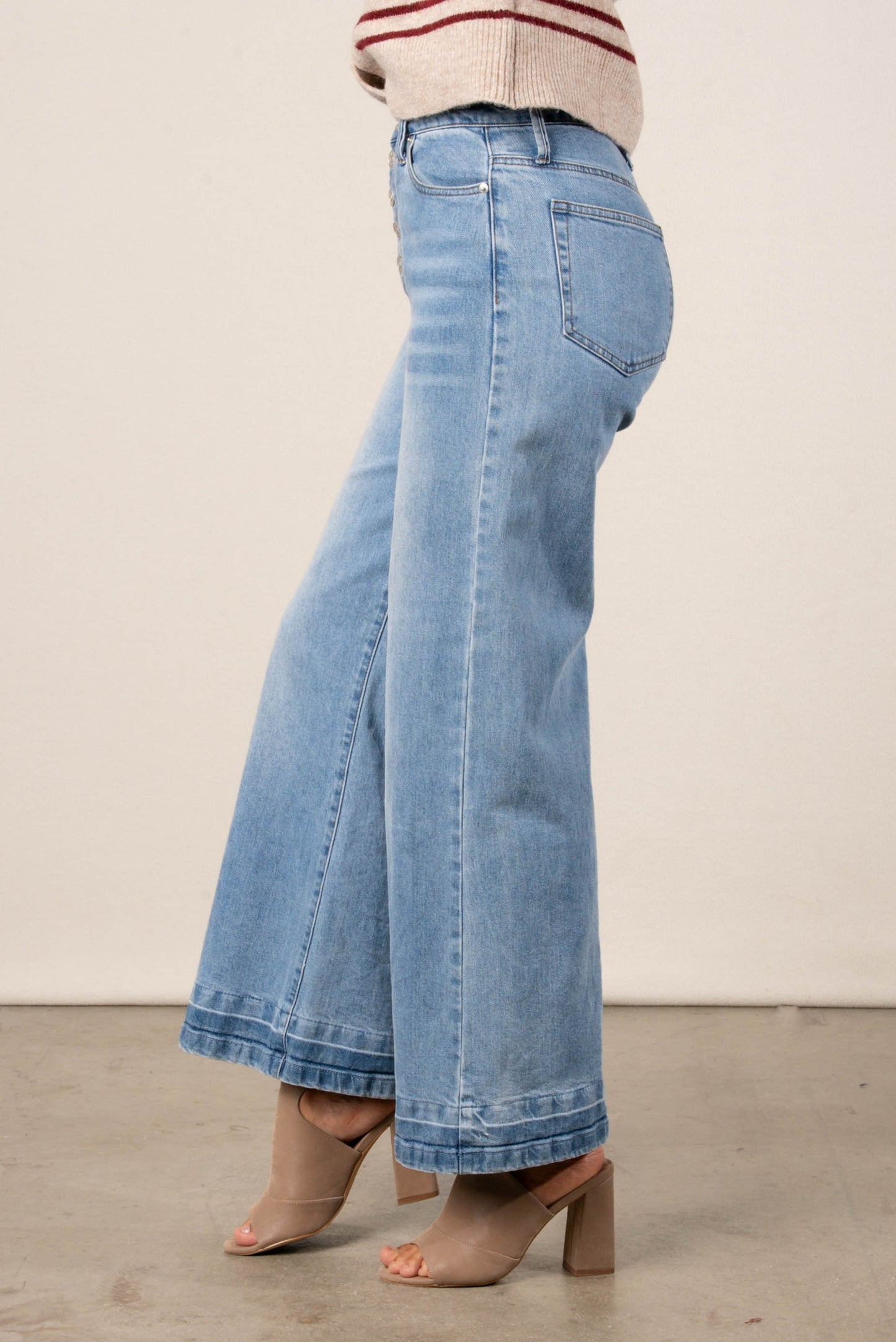 High Rise Wide Leg Jeans