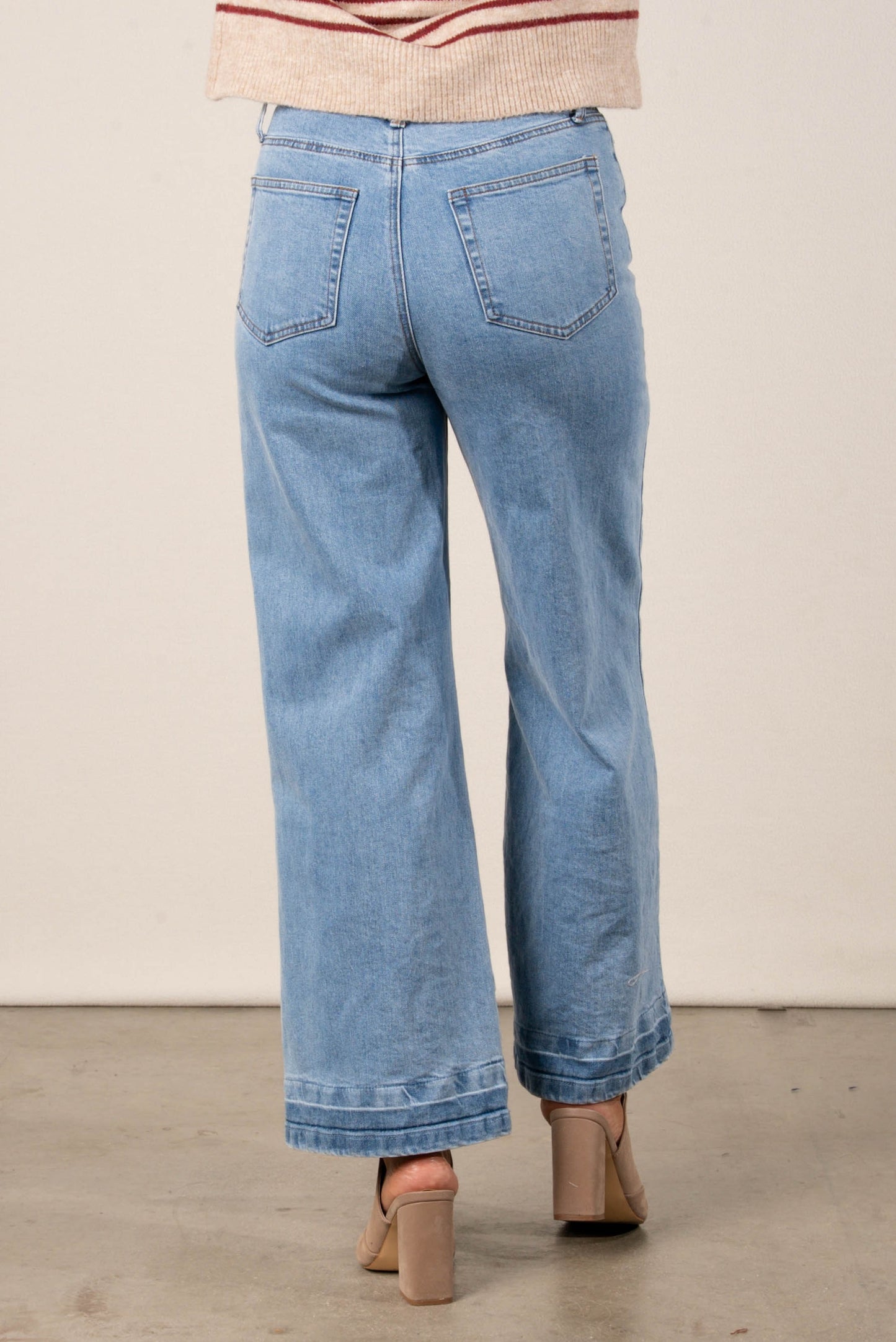 White Birch | Whitney High Rise Wide Leg Jeans