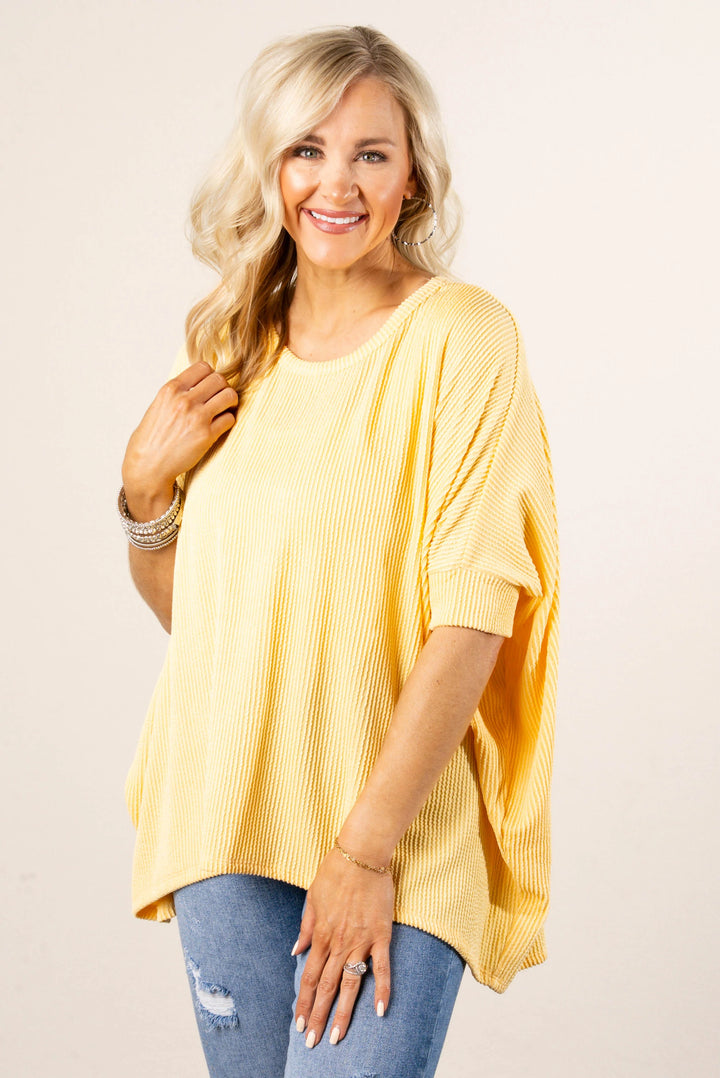 Ribbed Dolman Poncho Tunic Top *Final Sale*