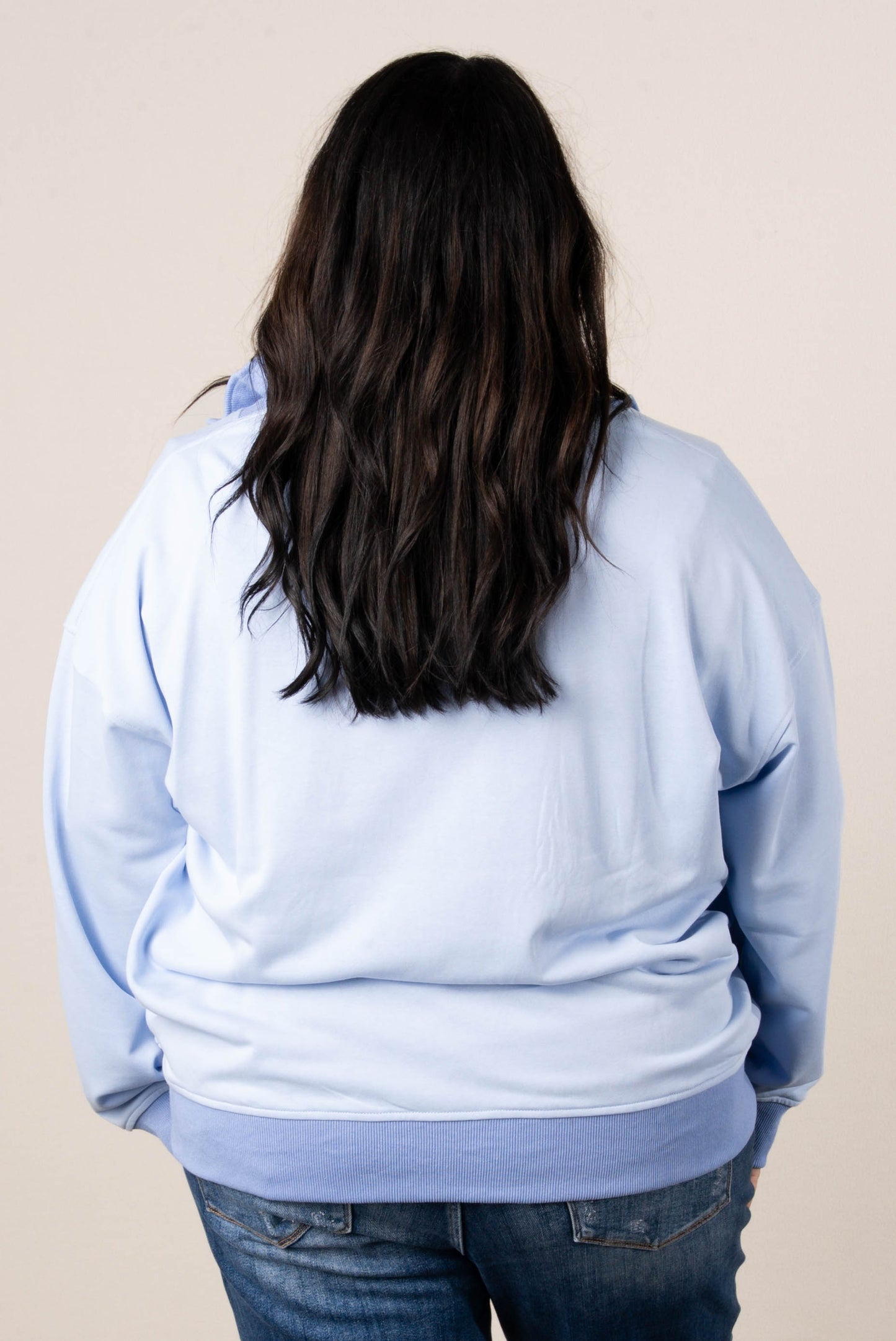 Color Block Half Zip Pullover
