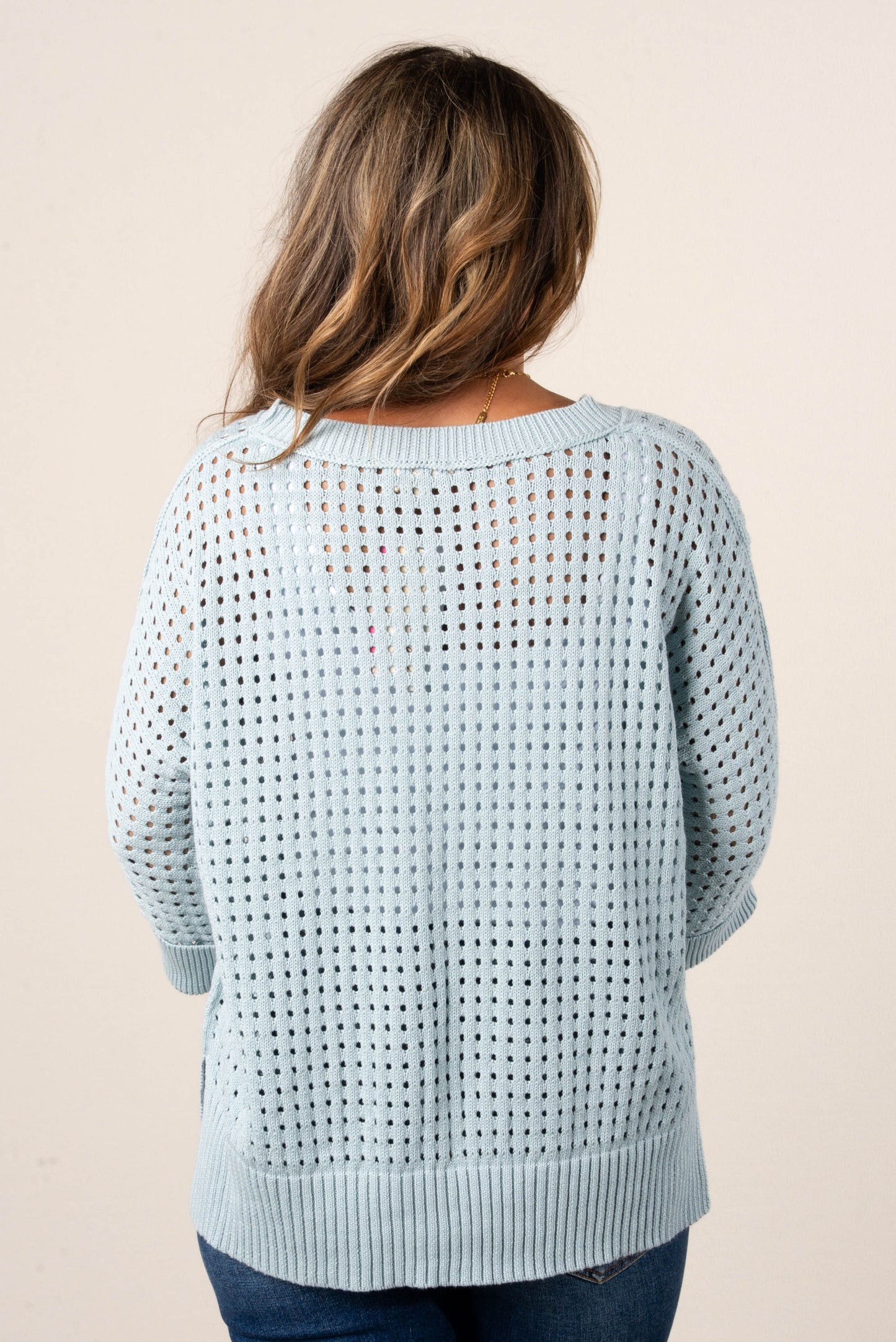 Open Knit Sweater