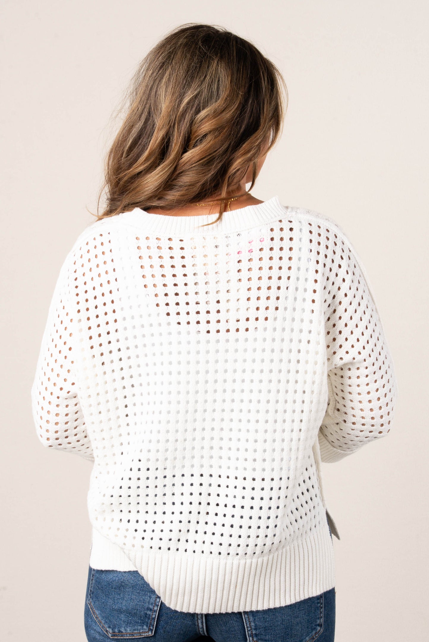 Open Knit Sweater