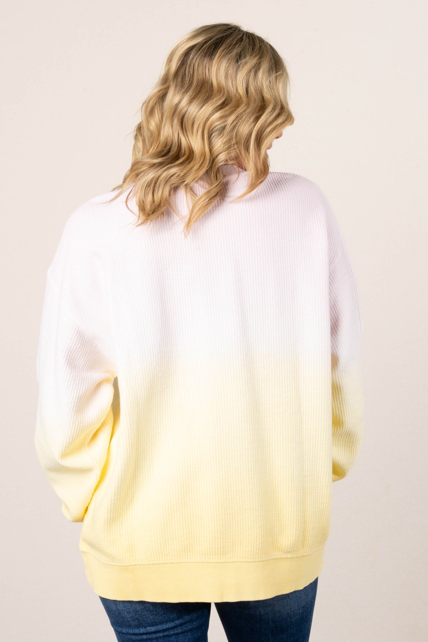 Ombre Cozy Cord Sweatshirt
