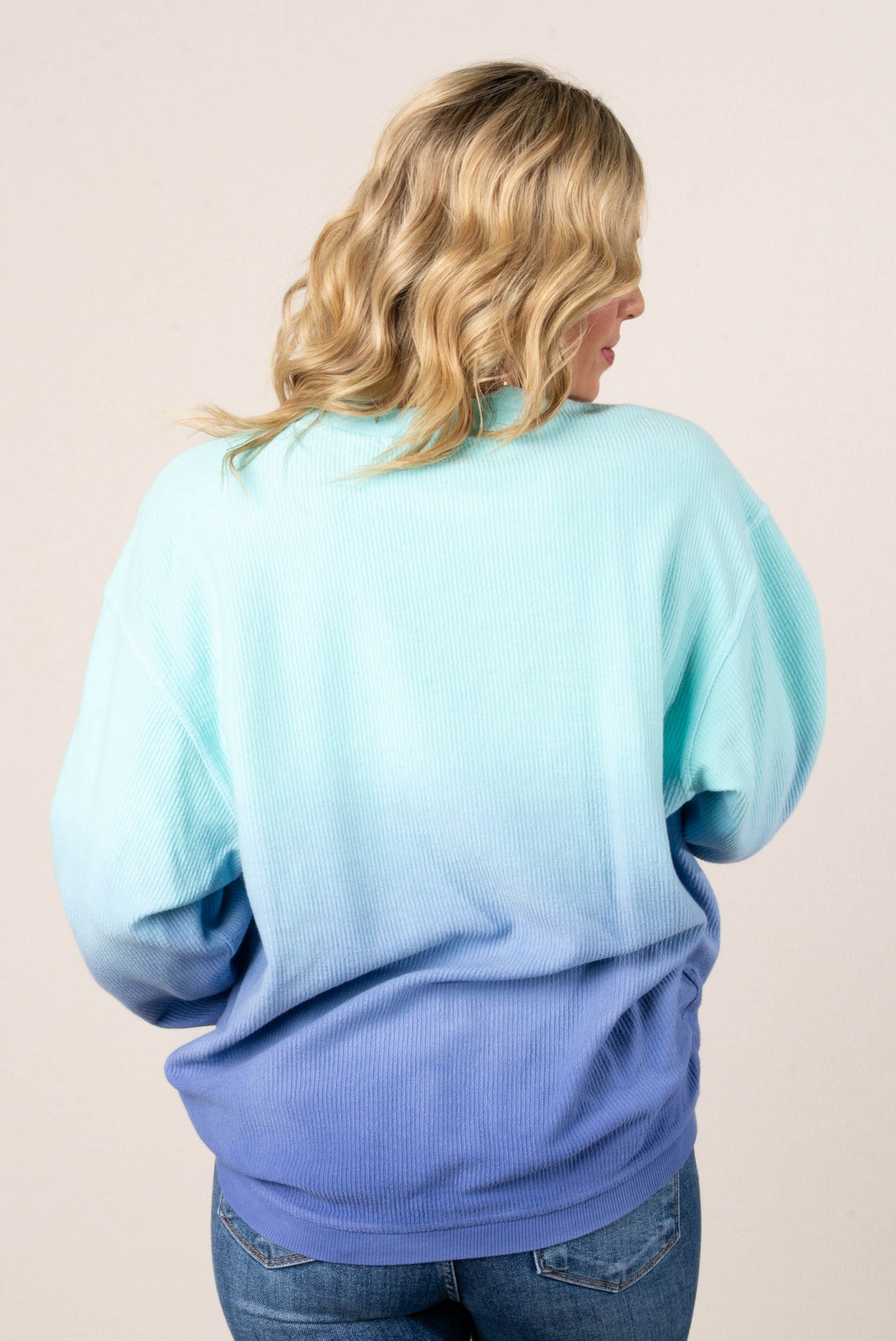 Ombre Cozy Cord Sweatshirt