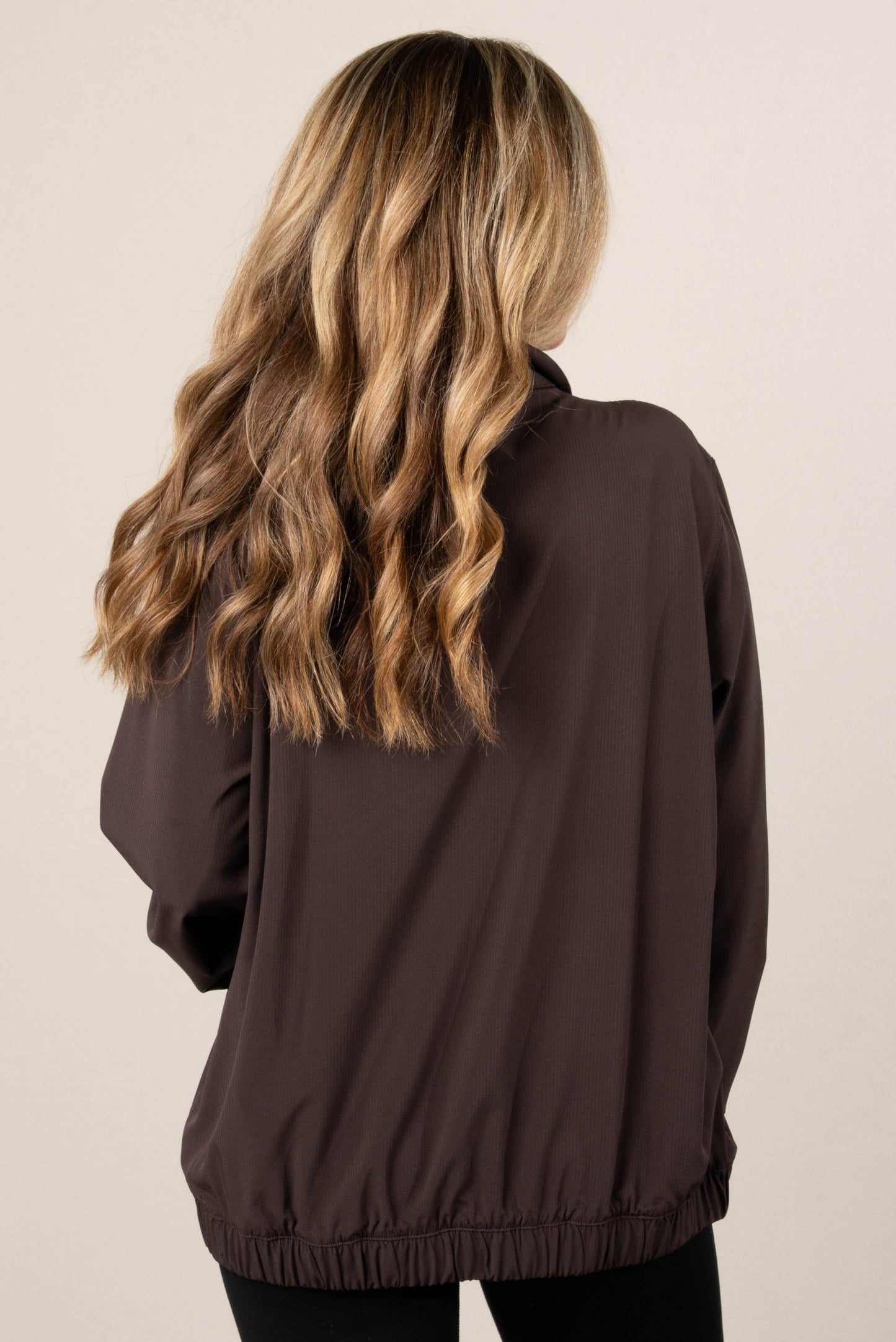 Textured Half Zip Athleisure Pullover