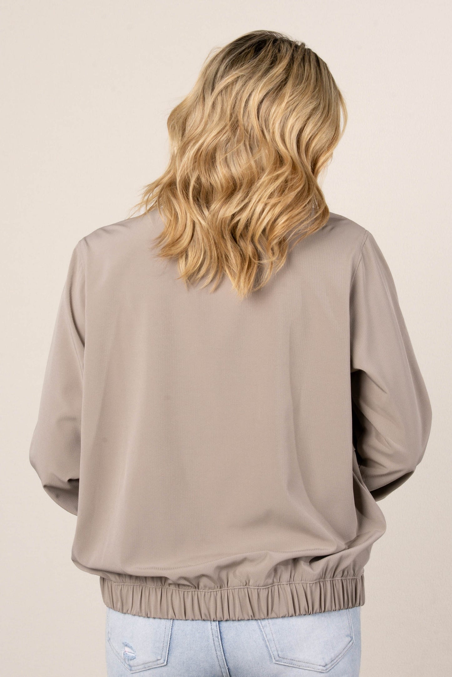 Textured Half Zip Athleisure Pullover