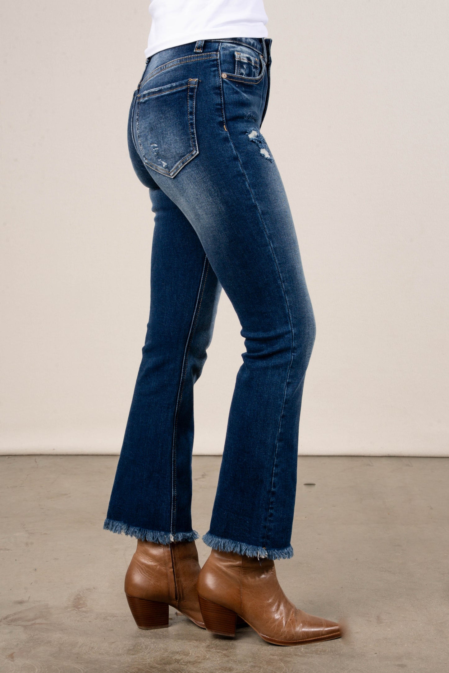 Zenana | Layla High Rise Crop Straight Leg Jeans