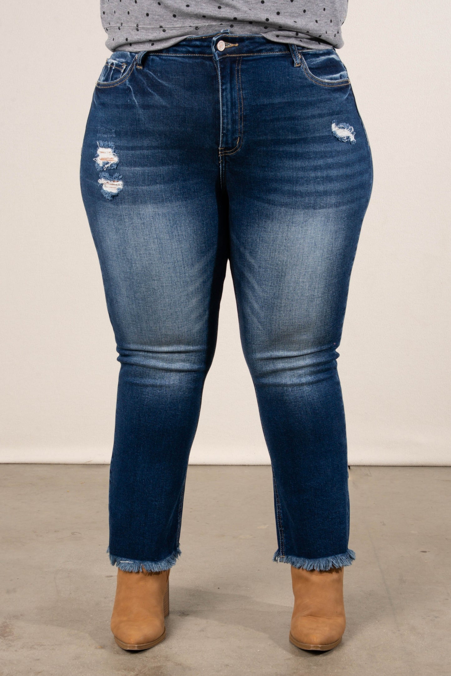 Zenana | Layla High Rise Crop Straight Leg Jeans