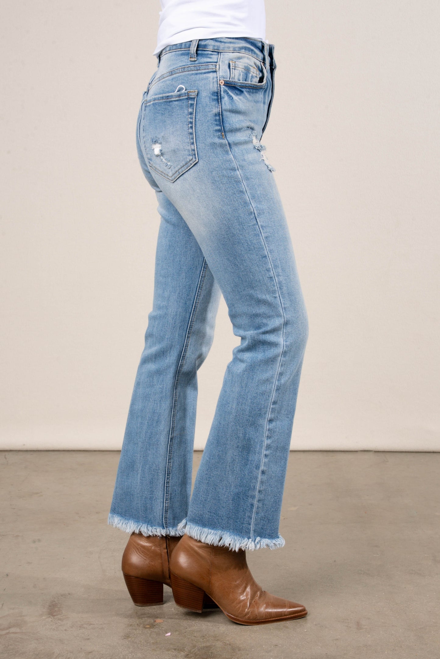 Zenana | Layla High Rise Crop Straight Leg Jeans