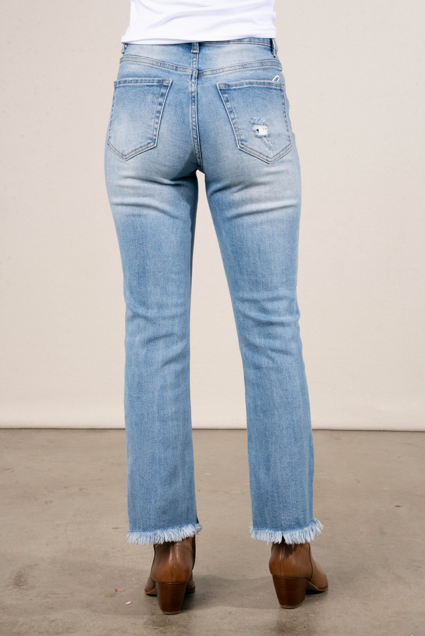 Zenana | Layla High Rise Crop Straight Leg Jeans