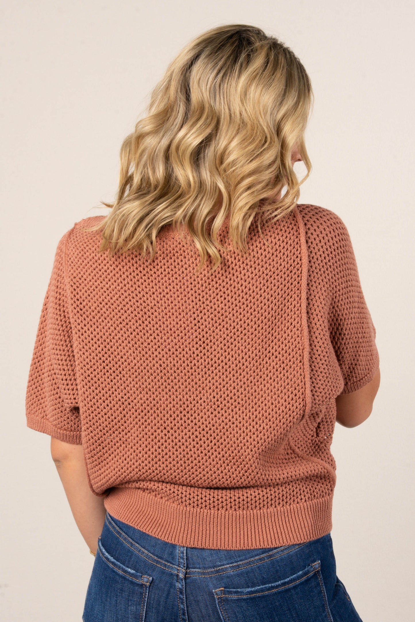 Open Knit Dolman Sweater