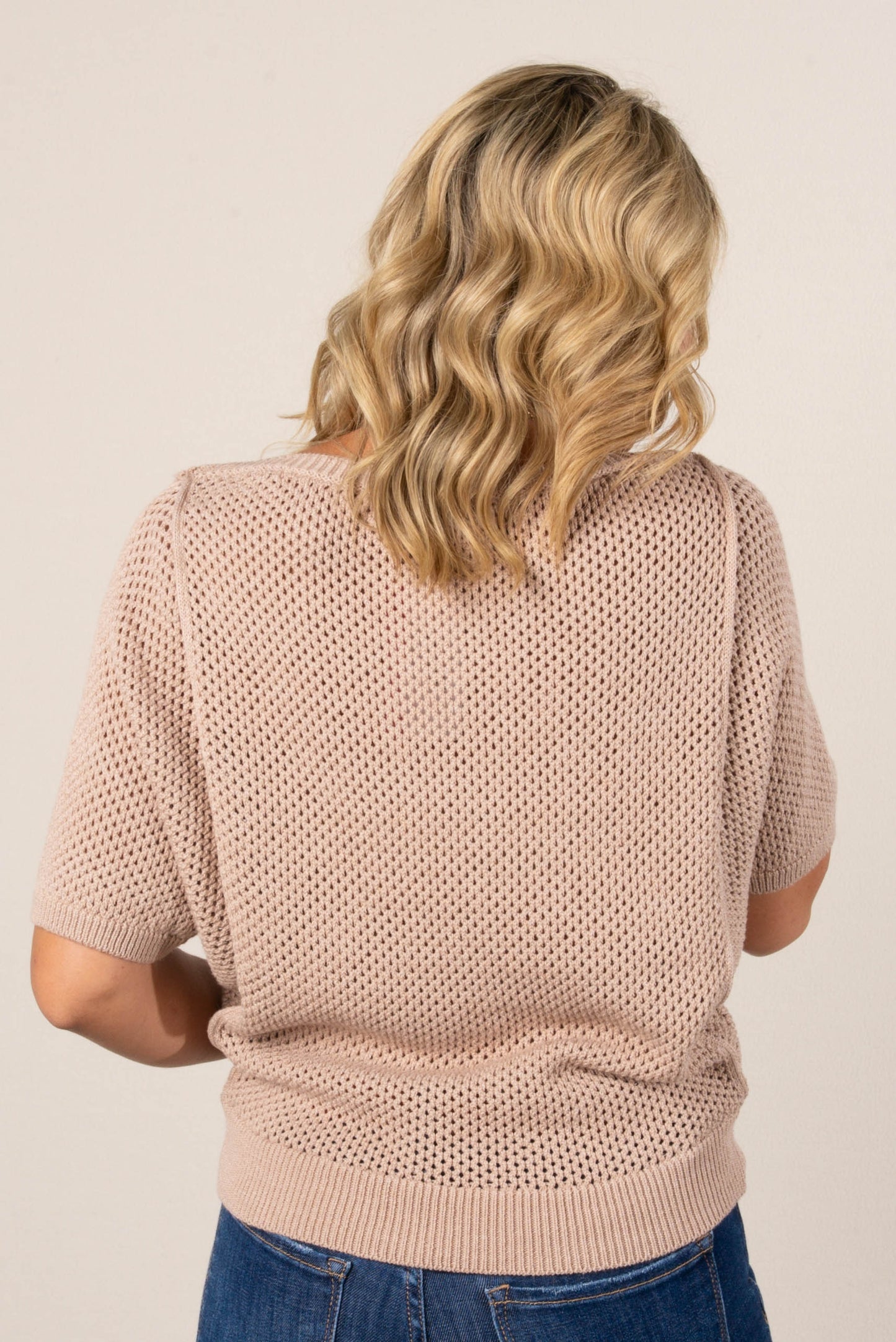 Open Knit Dolman Sweater