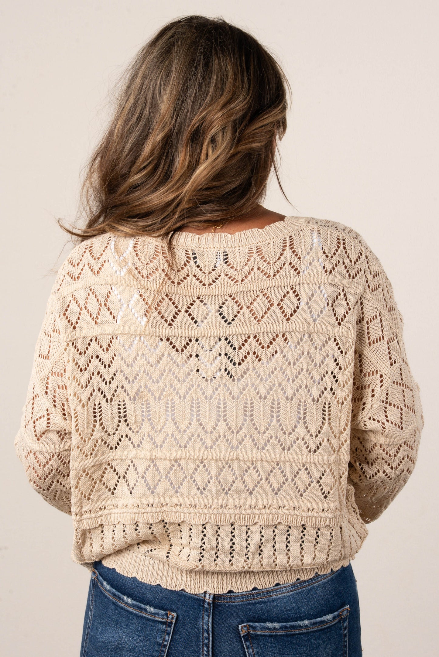 Front Button Down V-Neck Cardigan