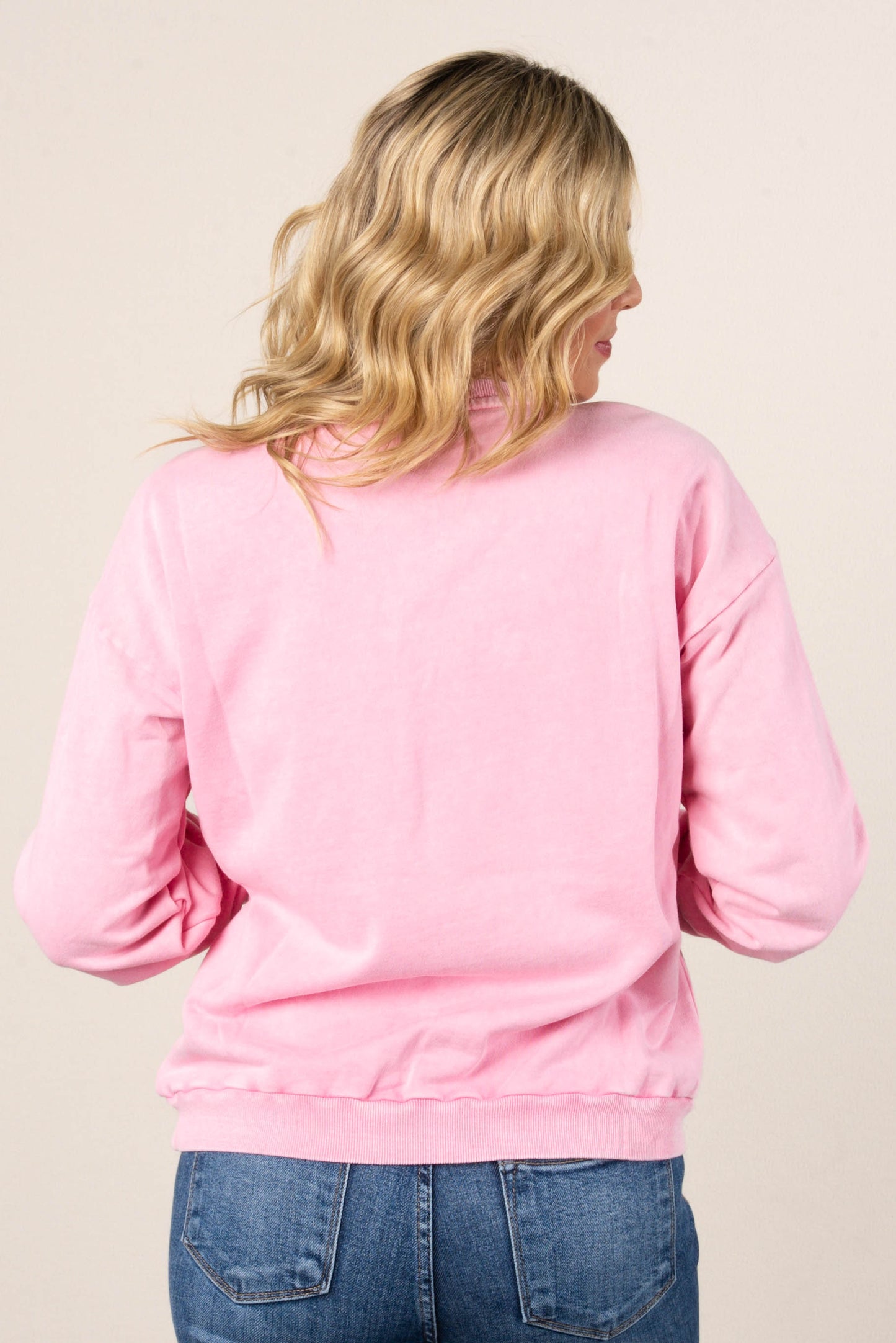 Pintuck Detail washed Sweatshirt