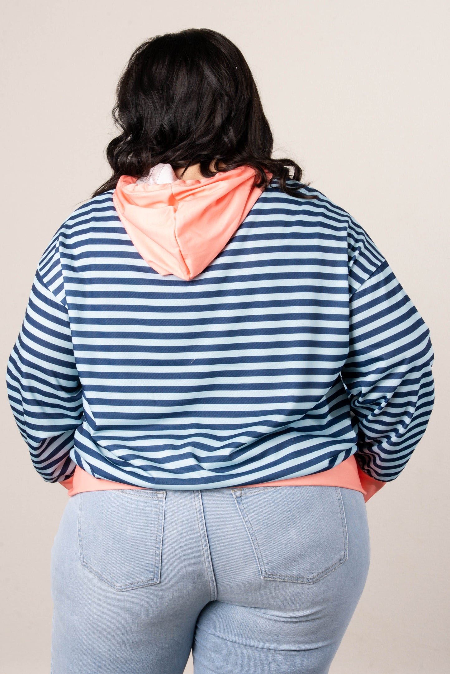Georgia Mae Striped Hooded Pullover