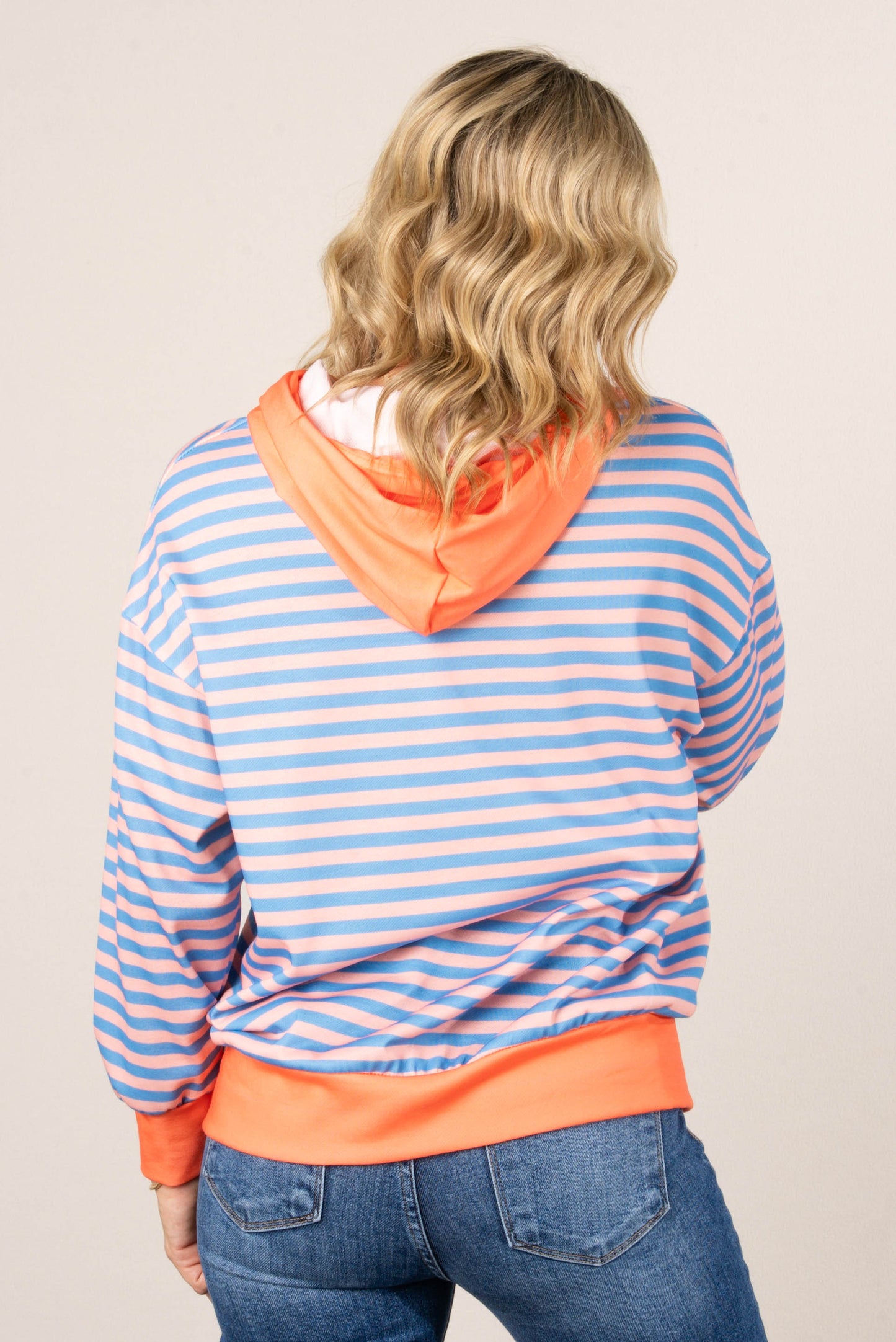 Georgia Mae Striped Hooded Pullover