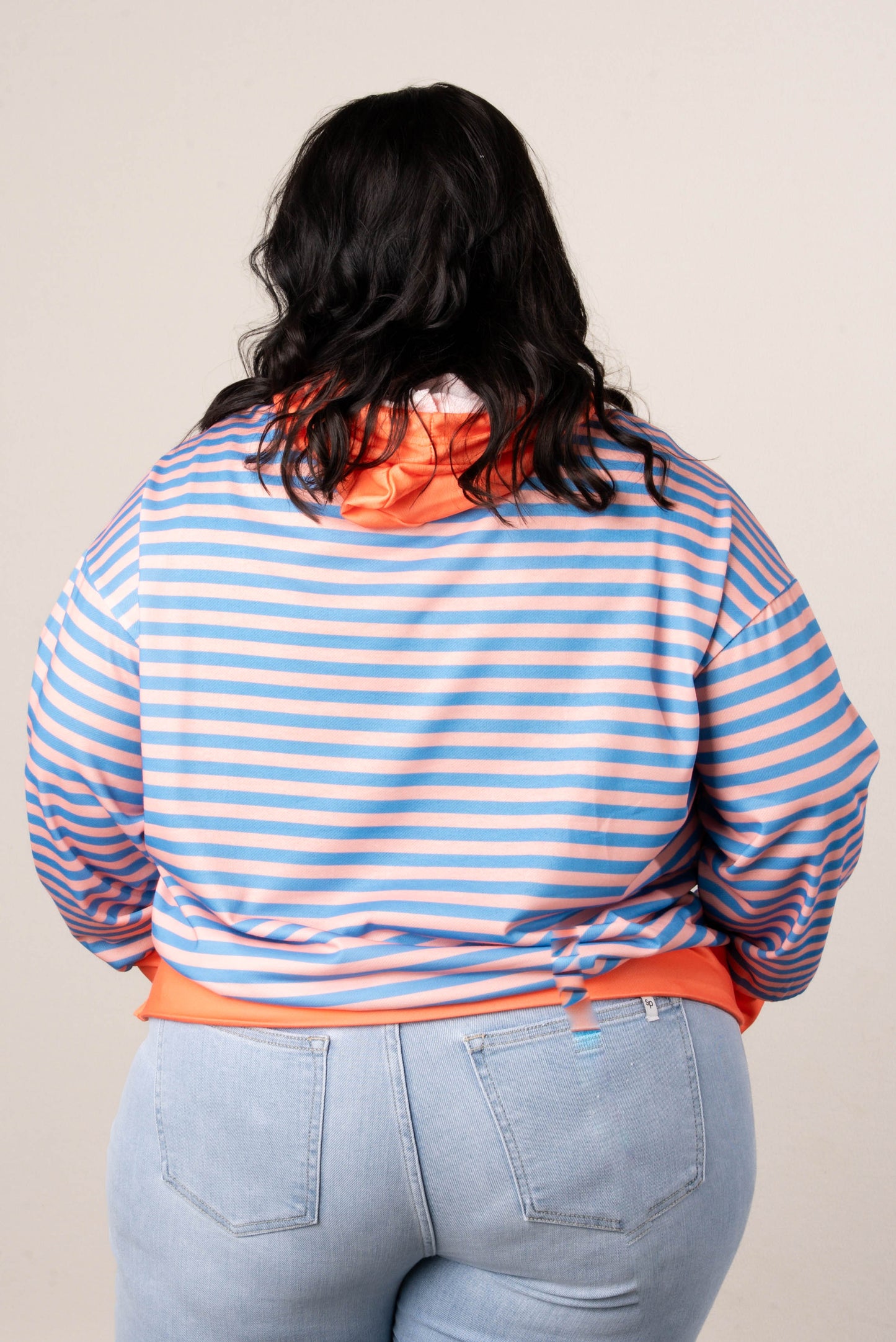 Georgia Mae Striped Hooded Pullover