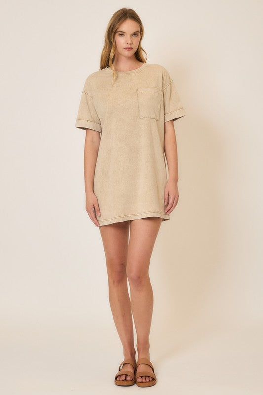 Washed Cotton T-Shirt Dress *Final Sale*