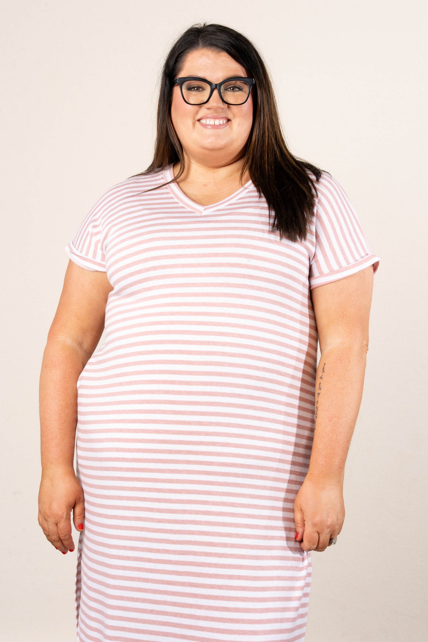 Striped T-Shirt Maxi Dress