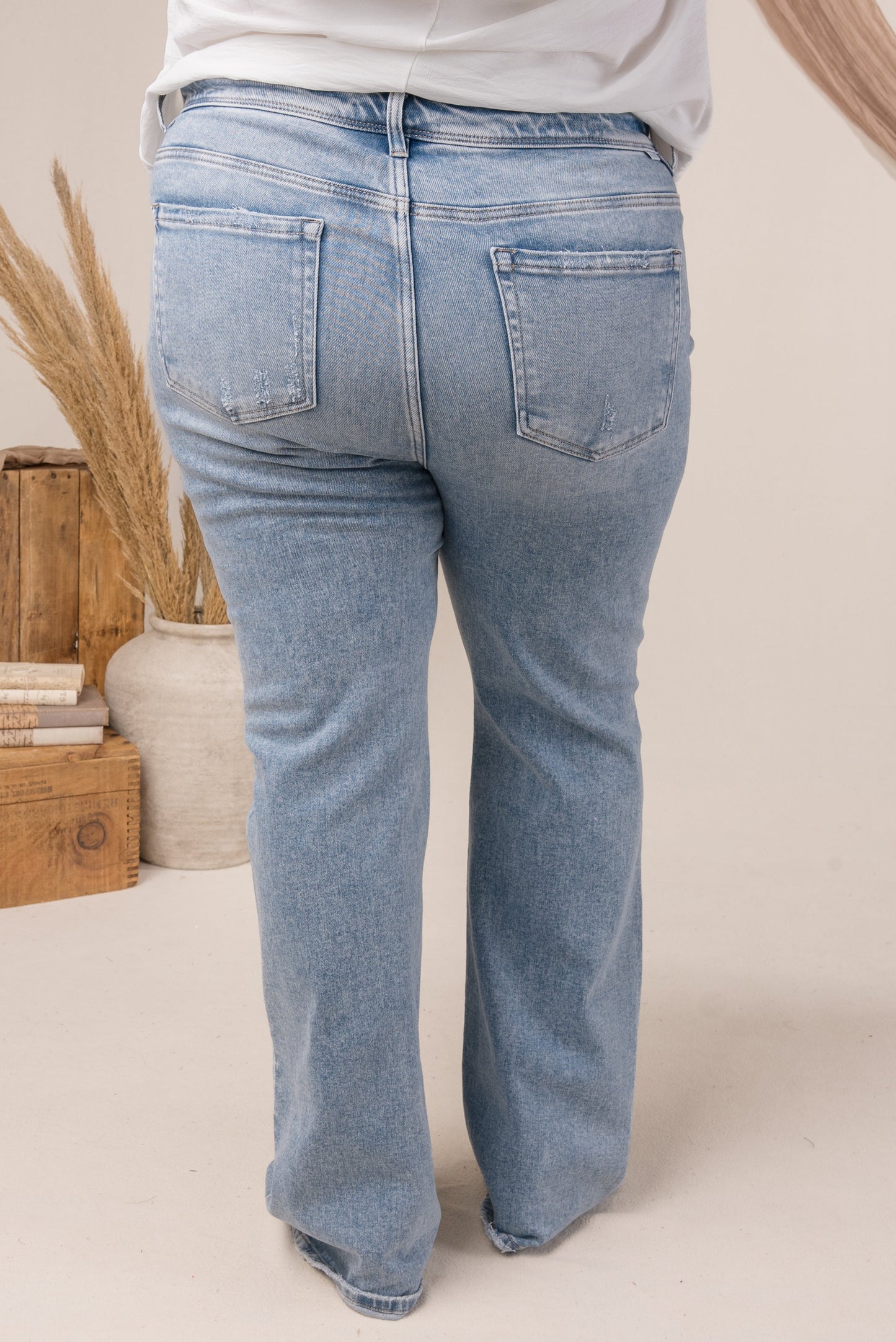 Risen High Rise Bootcut Jeans