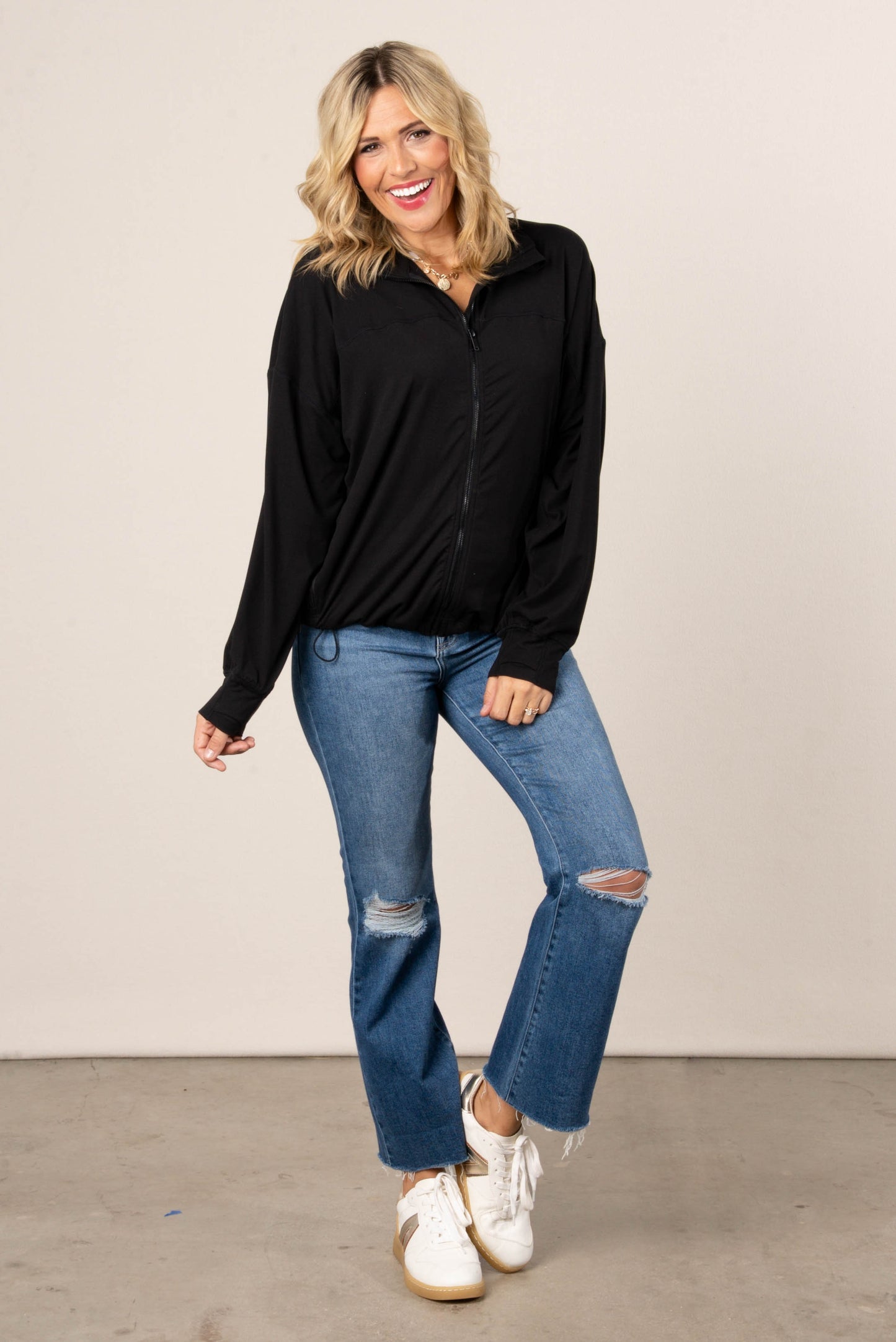 Butter Soft Bungee Waist Active Jacket