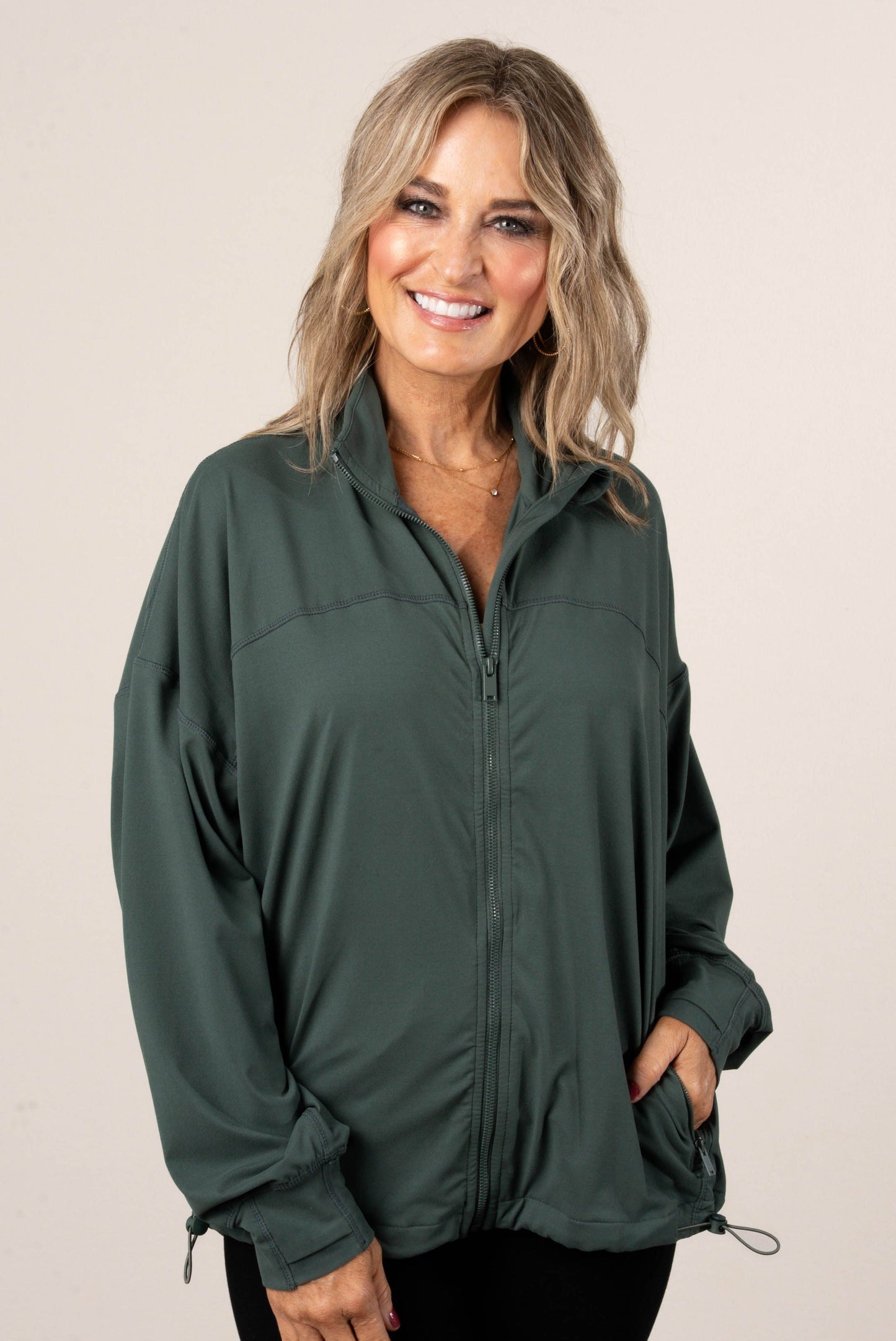 Butter Soft Bungee Waist Active Jacket