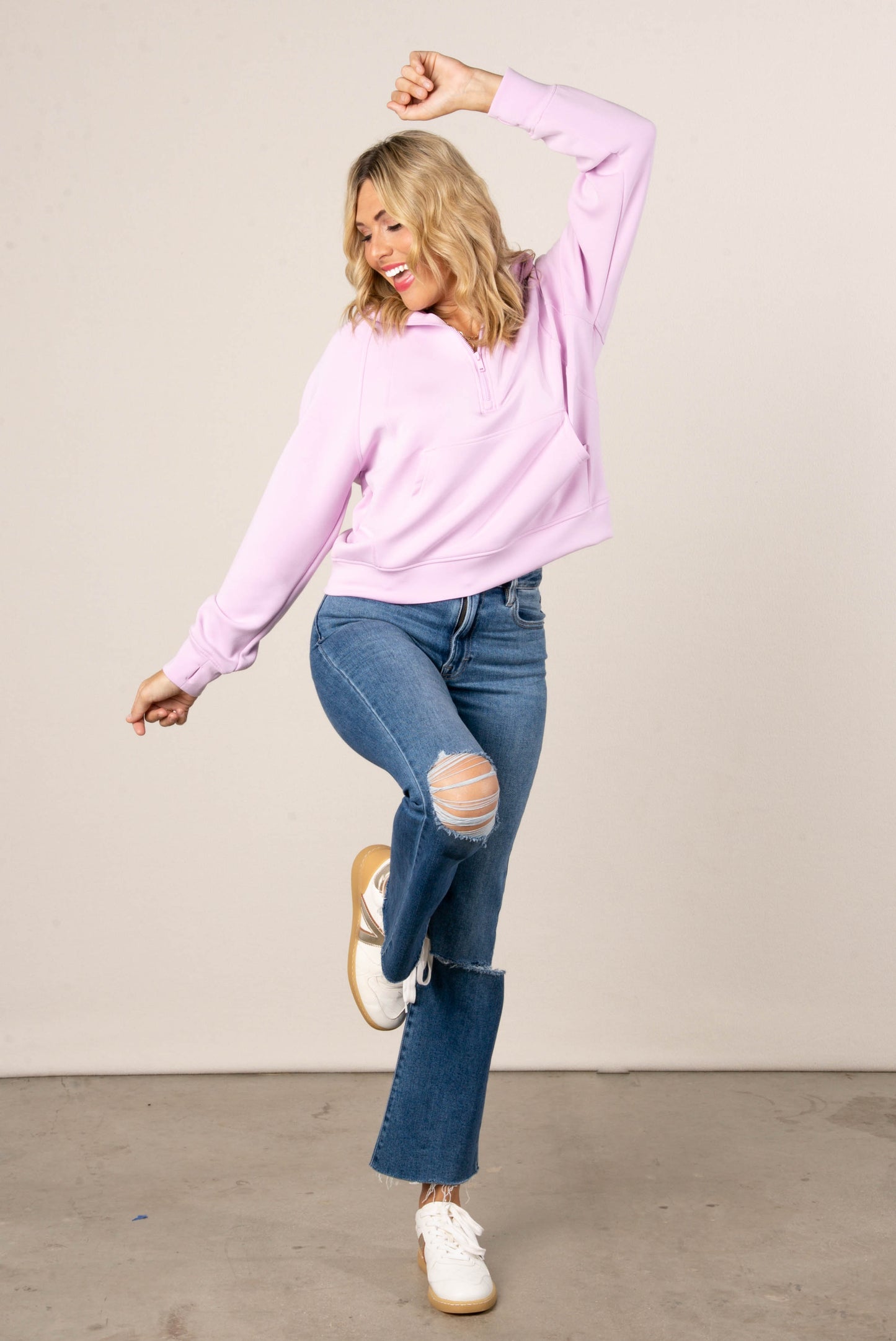 Scuba Half Zip Hooded Pullover